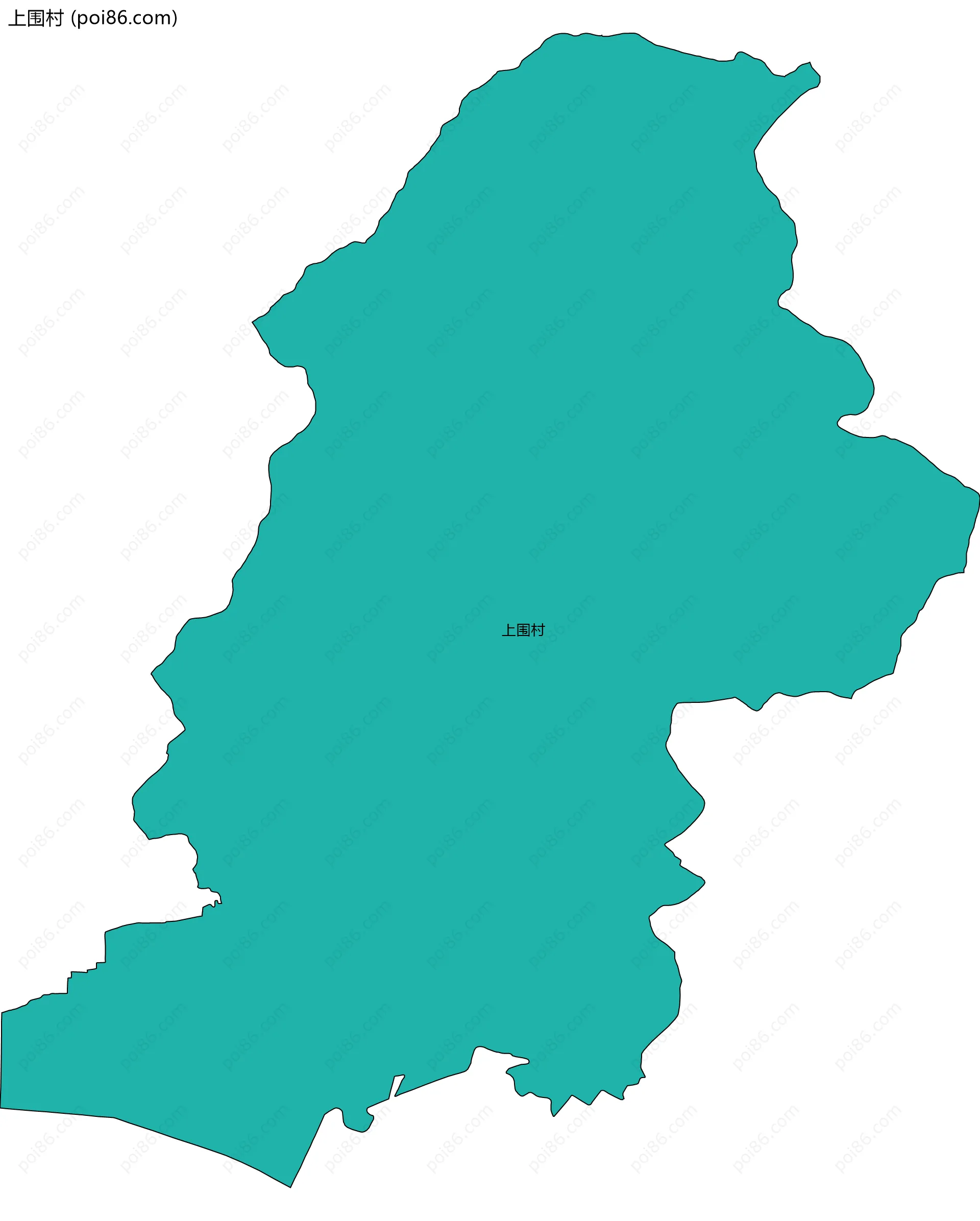 上围村边界地图