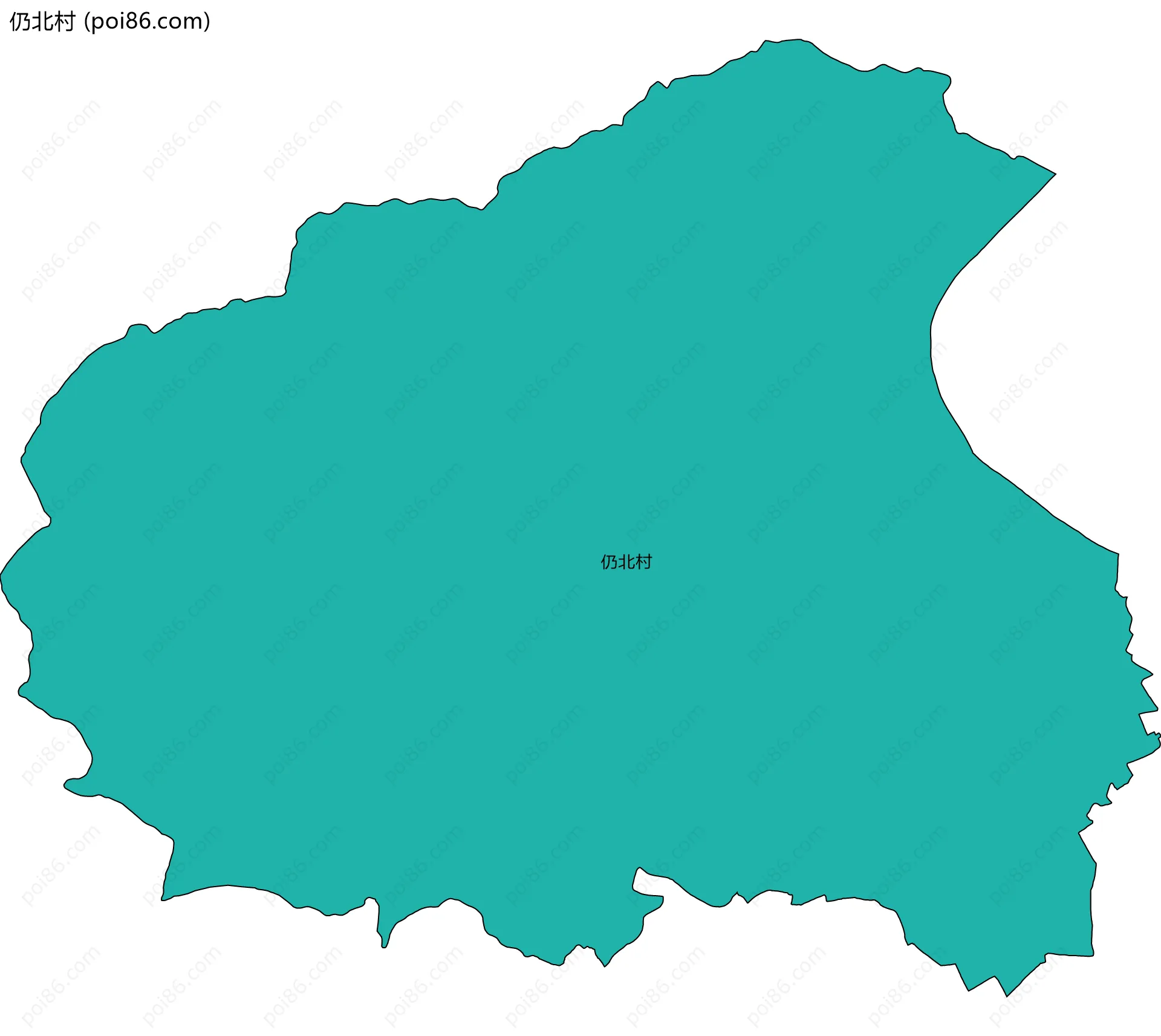 仍北村边界地图