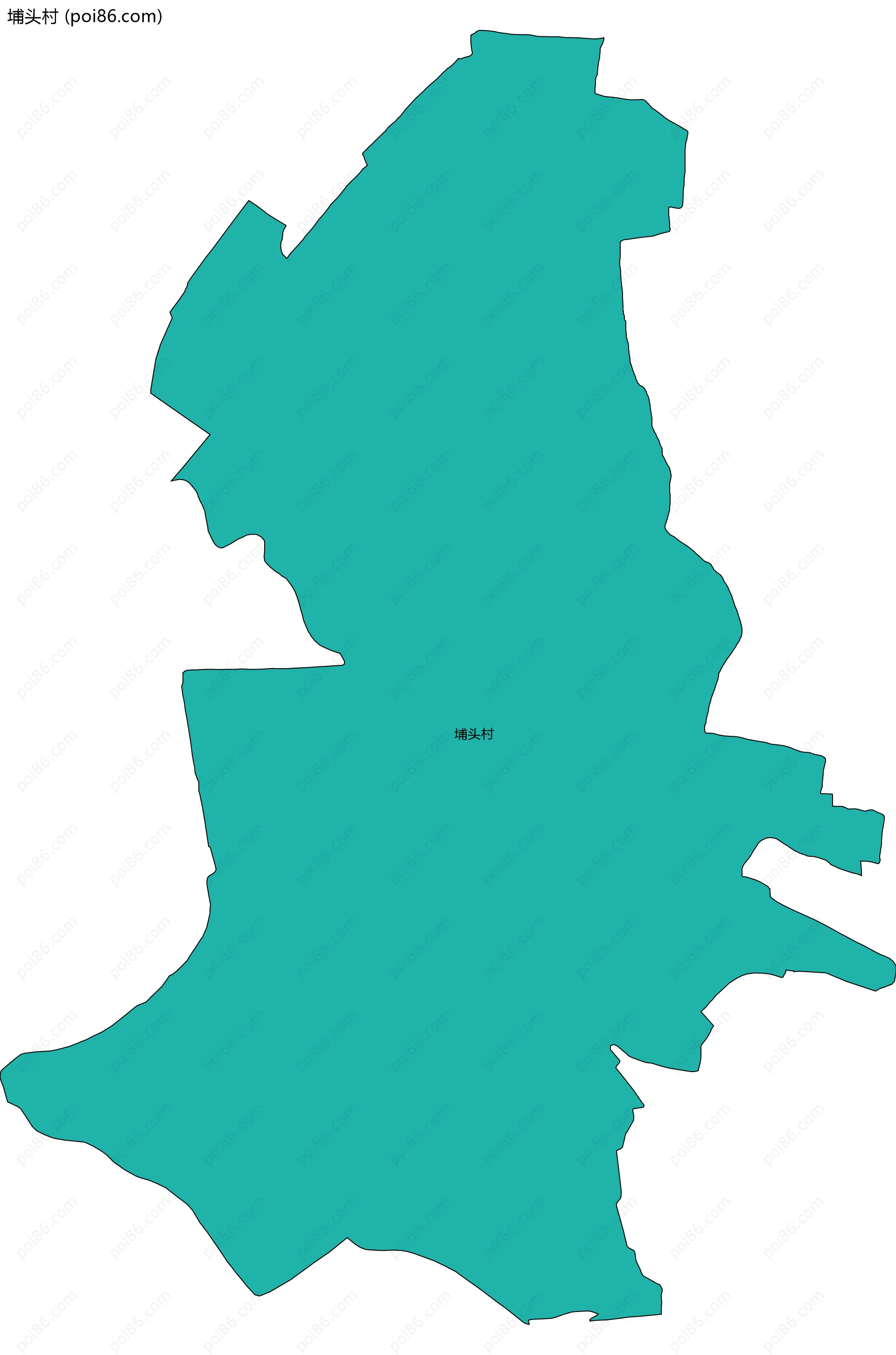 埔头村边界地图