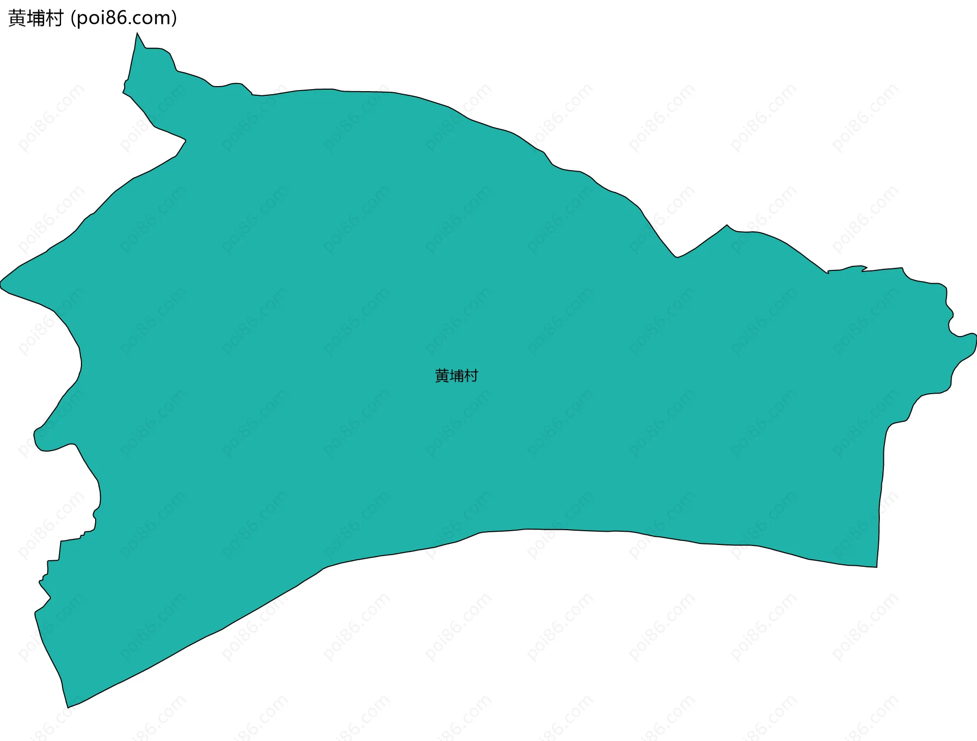 黄埔村边界地图