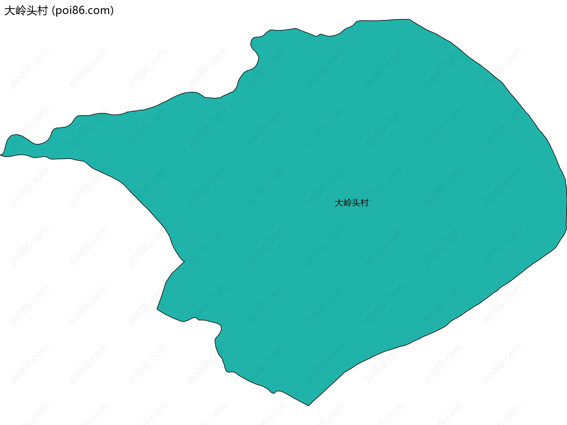 大岭头村边界地图