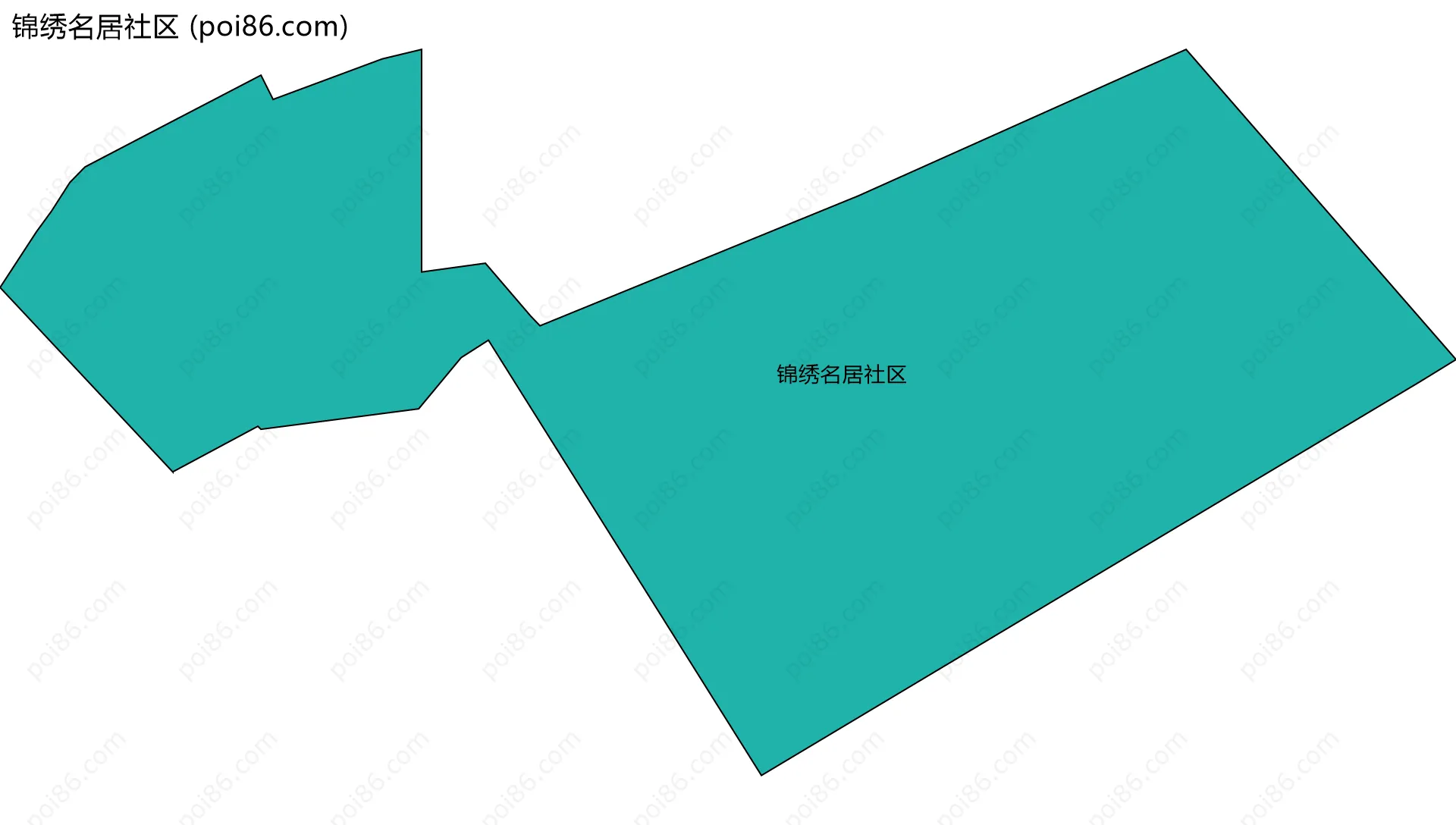 锦绣名居社区边界地图
