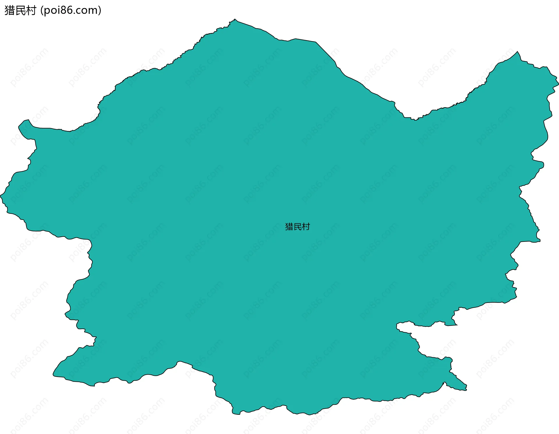 猎民村边界地图