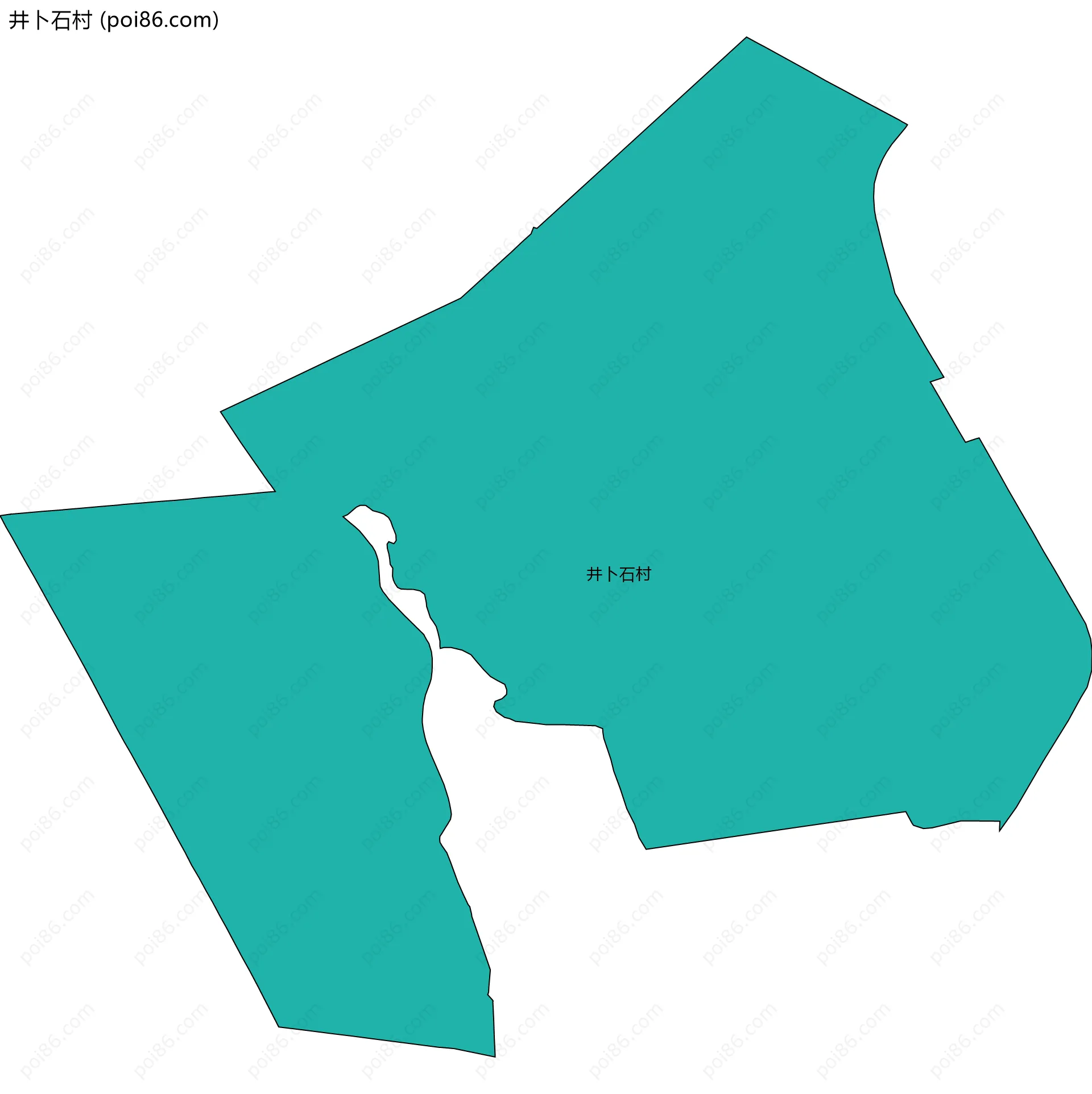 井卜石村边界地图