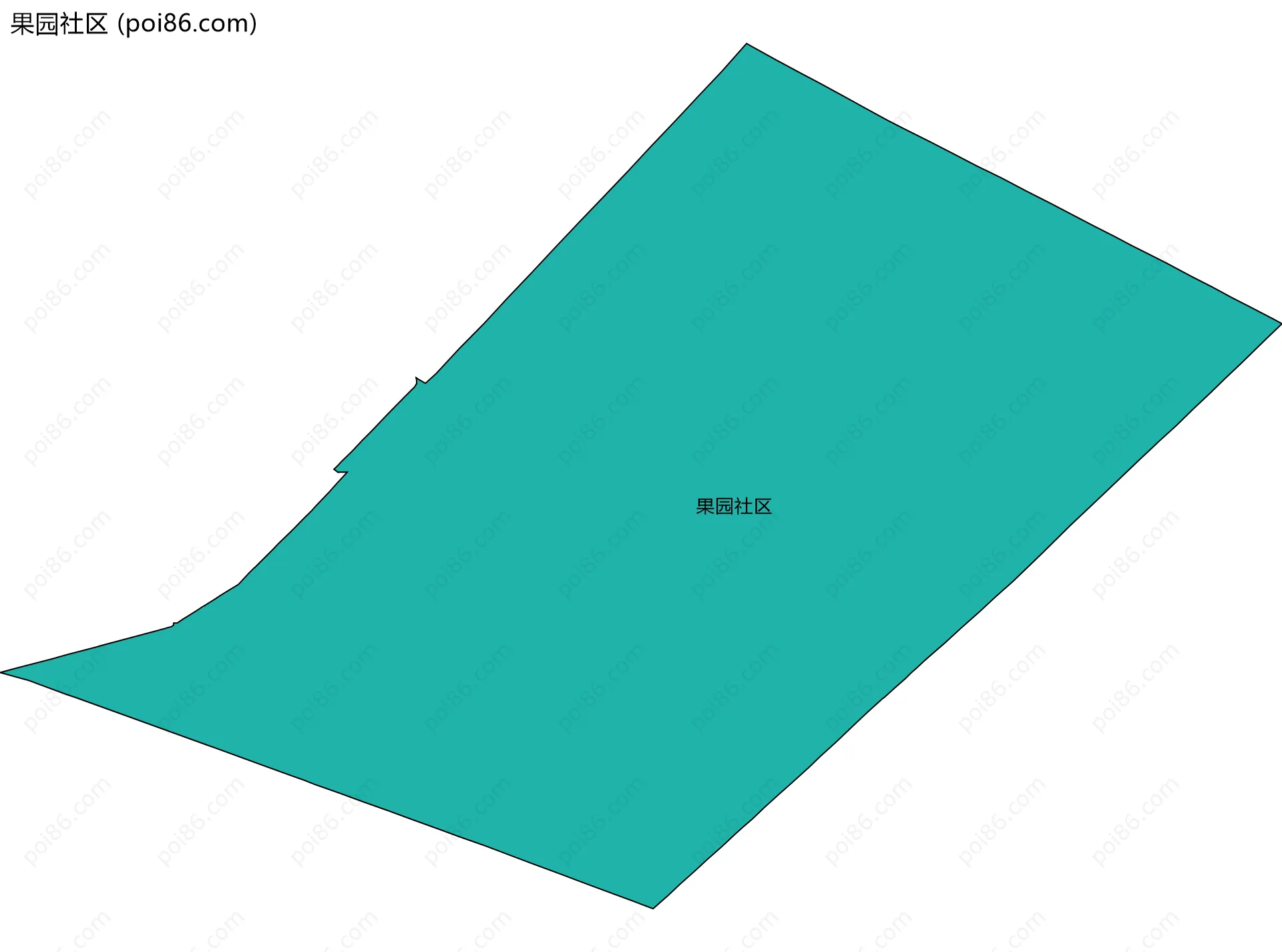 果园社区边界地图