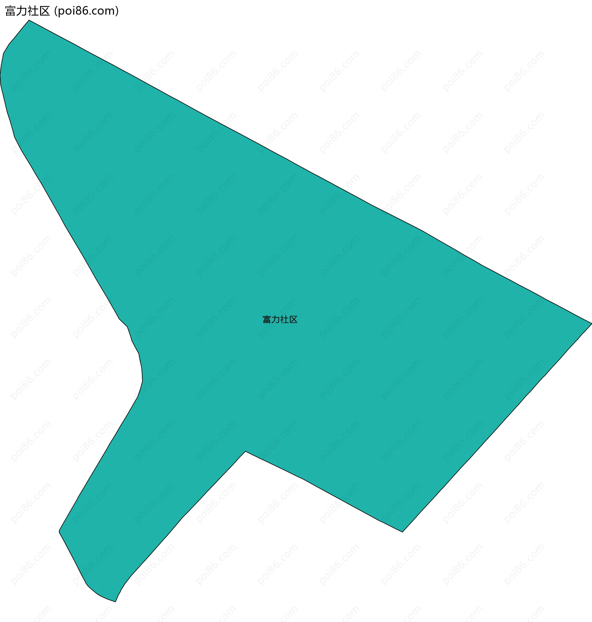 富力社区边界地图