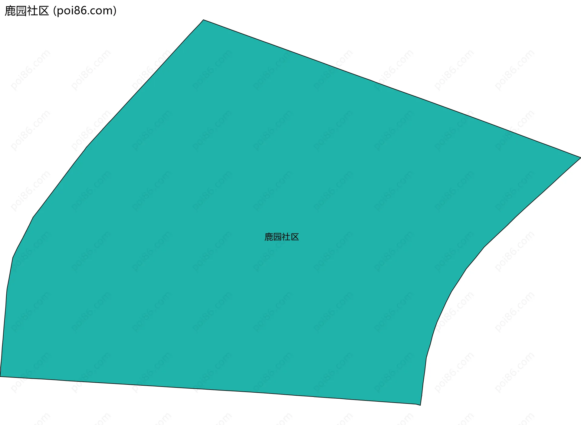 鹿园社区边界地图