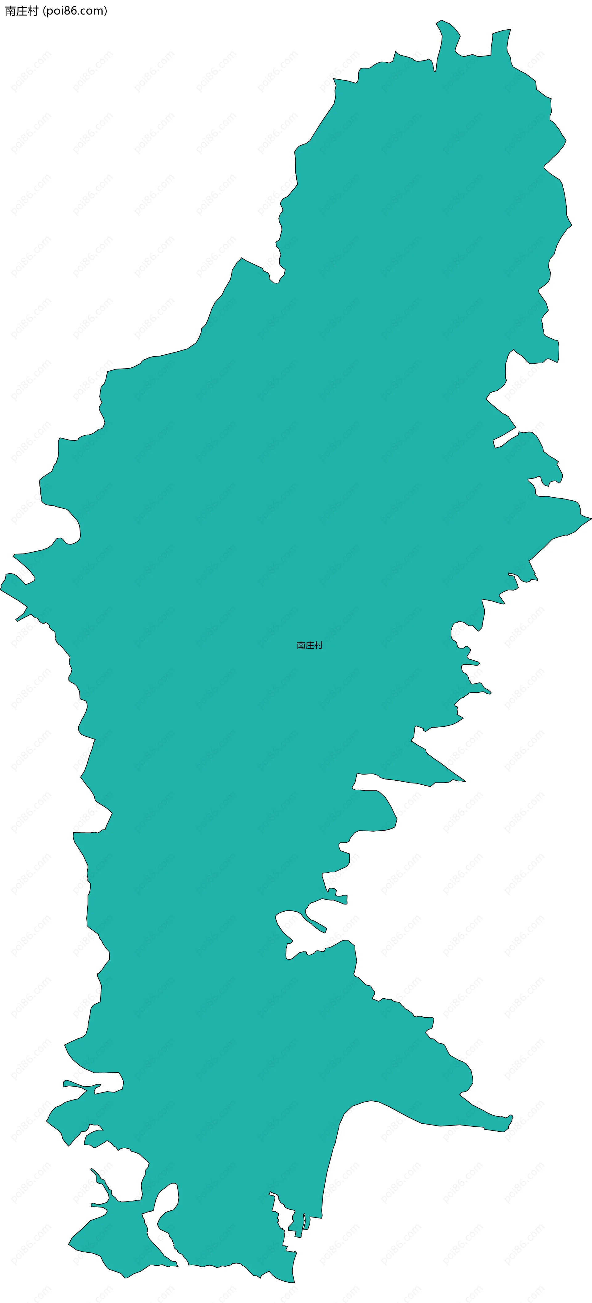 南庄村边界地图