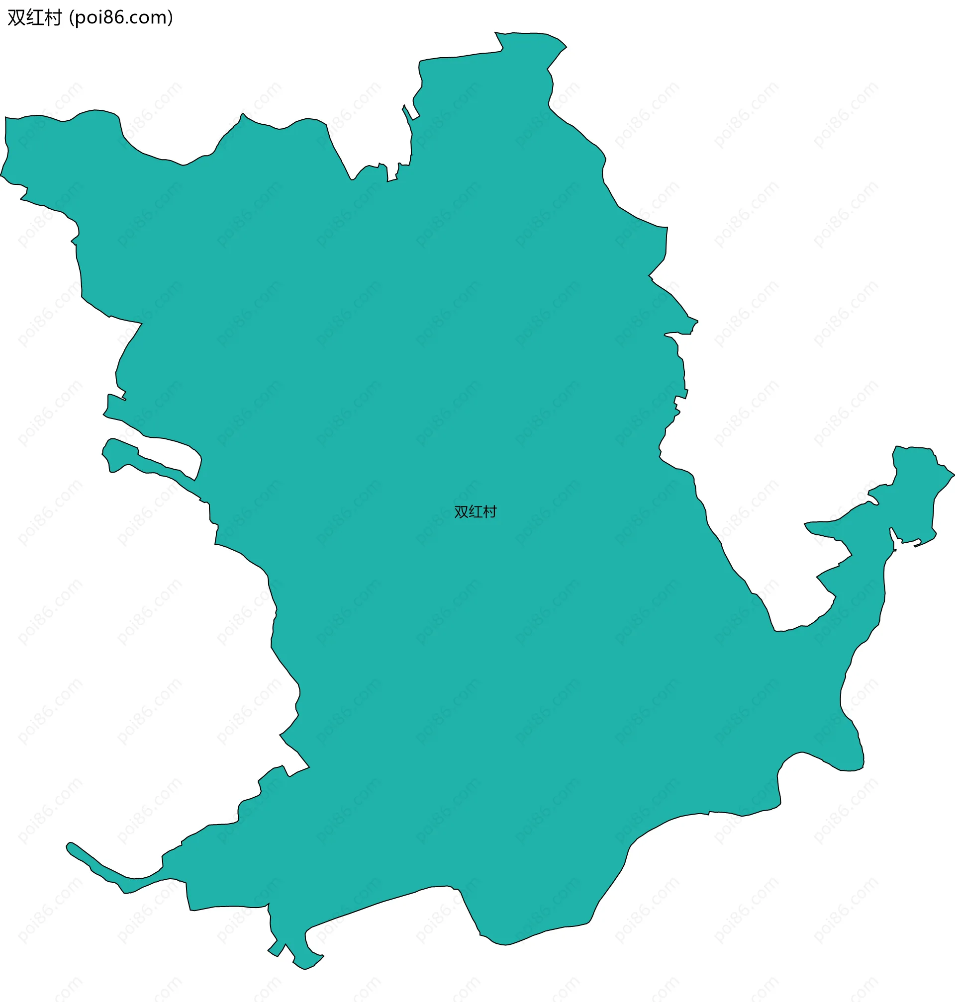 双红村边界地图