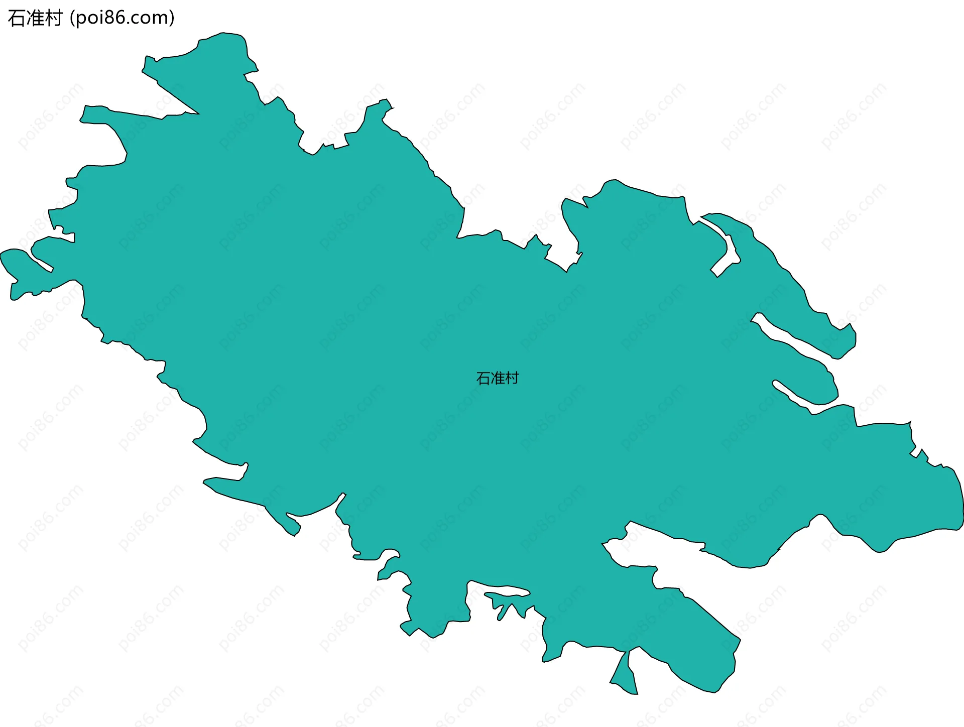 石准村边界地图