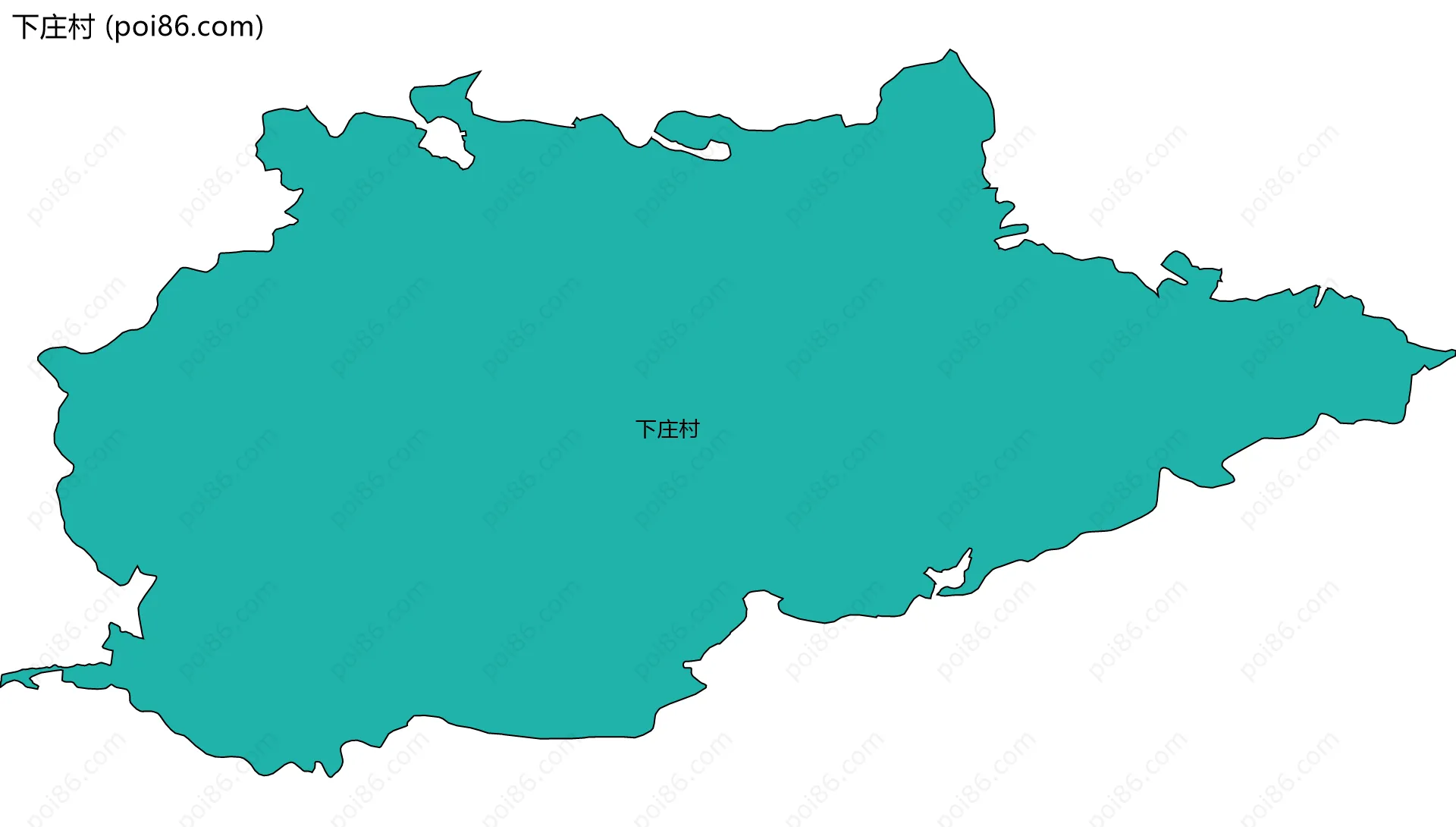 下庄村边界地图