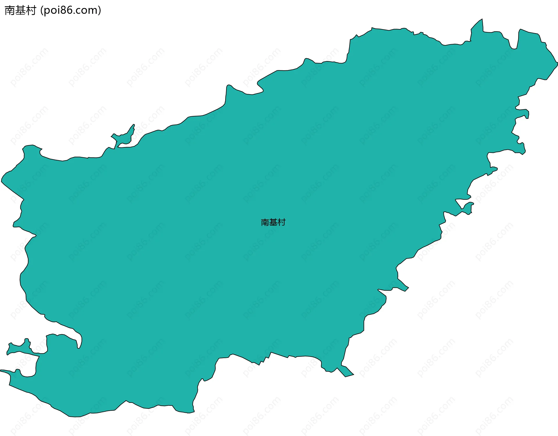 南基村边界地图