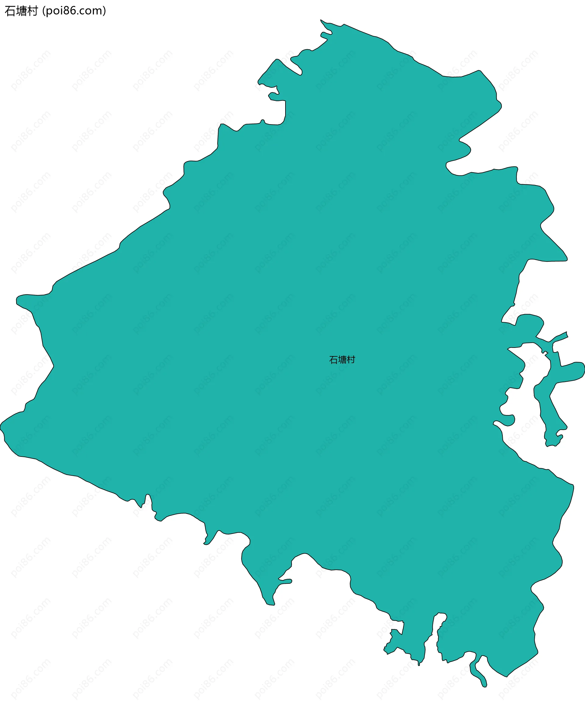 石塘村边界地图