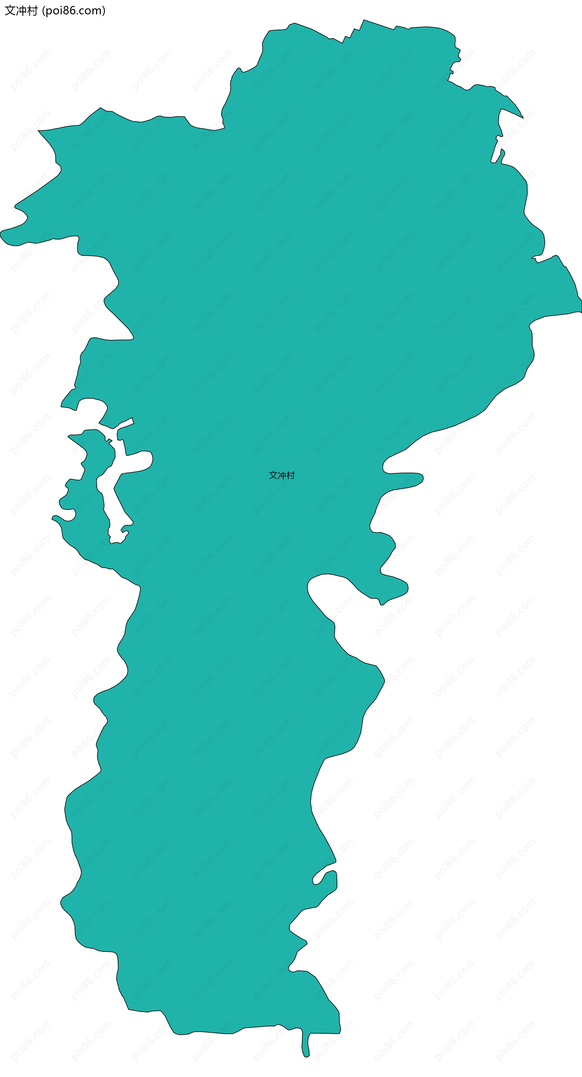 文冲村边界地图