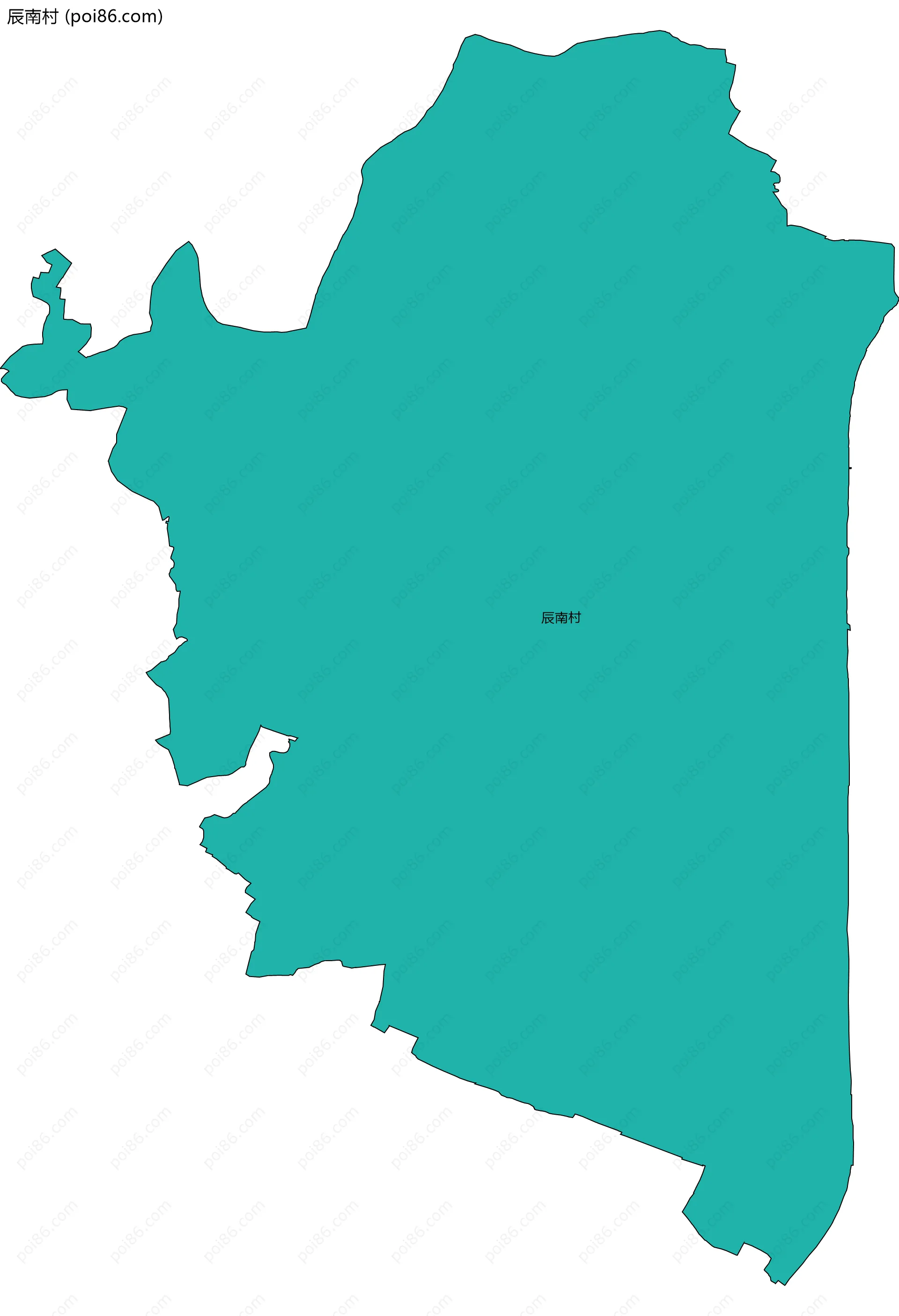 辰南村边界地图