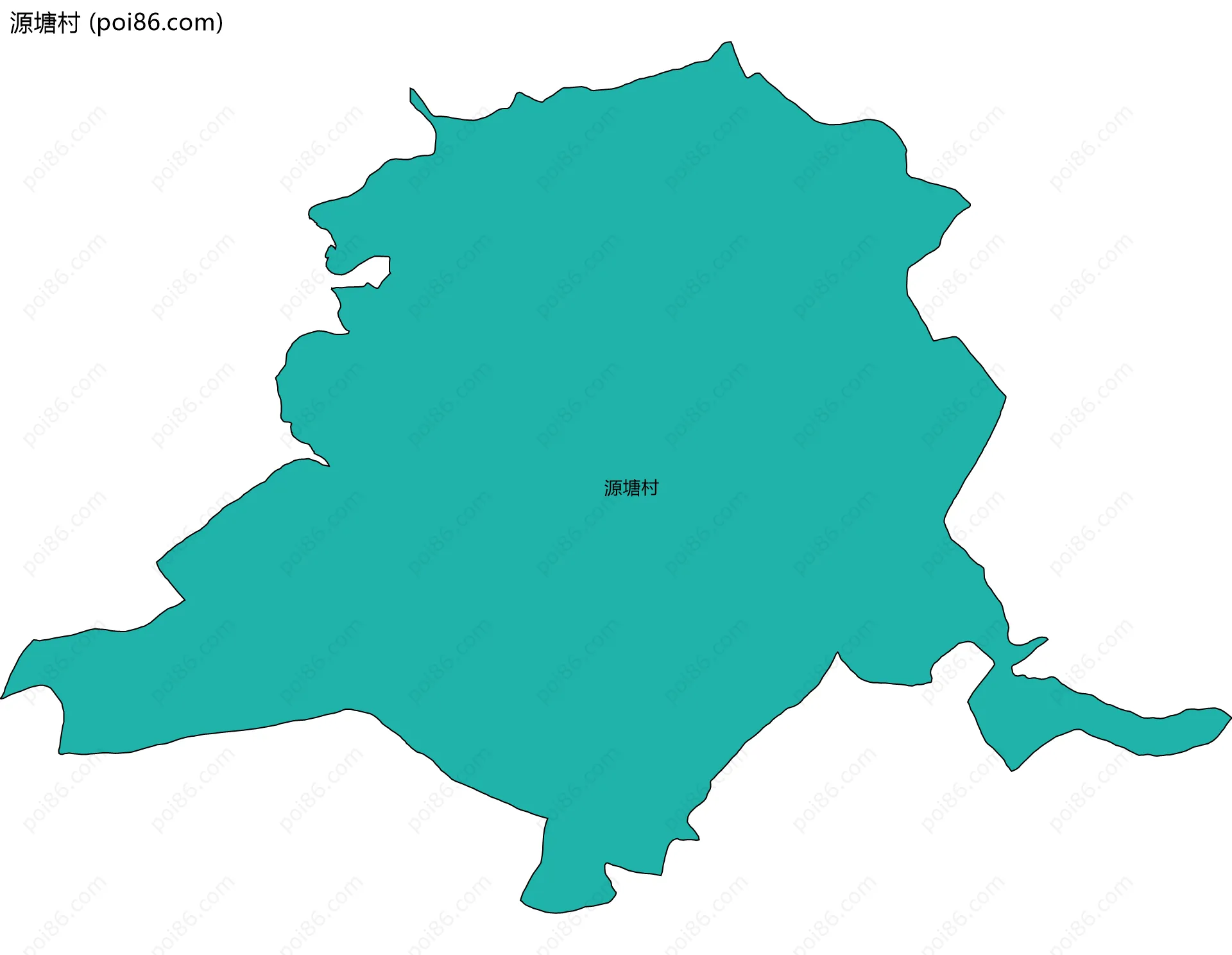 源塘村边界地图