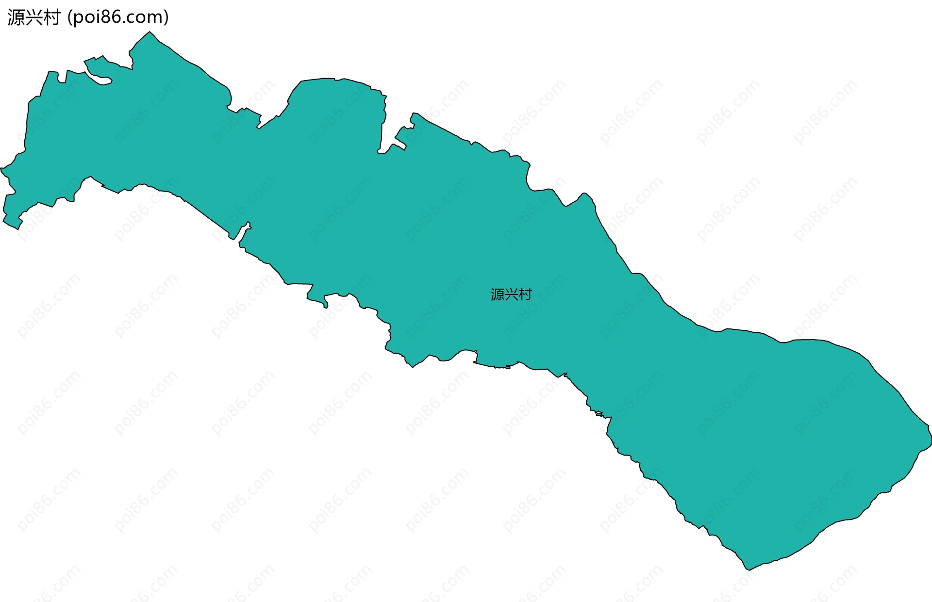 源兴村边界地图
