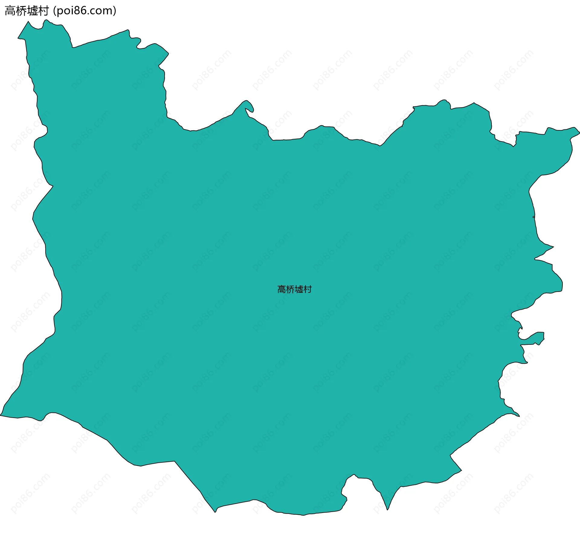 高桥墟村边界地图