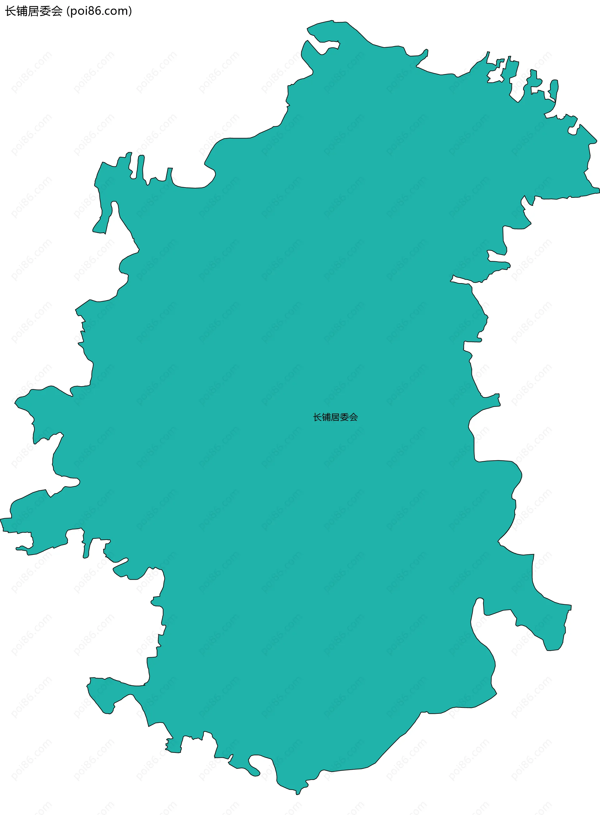 长铺居委会边界地图