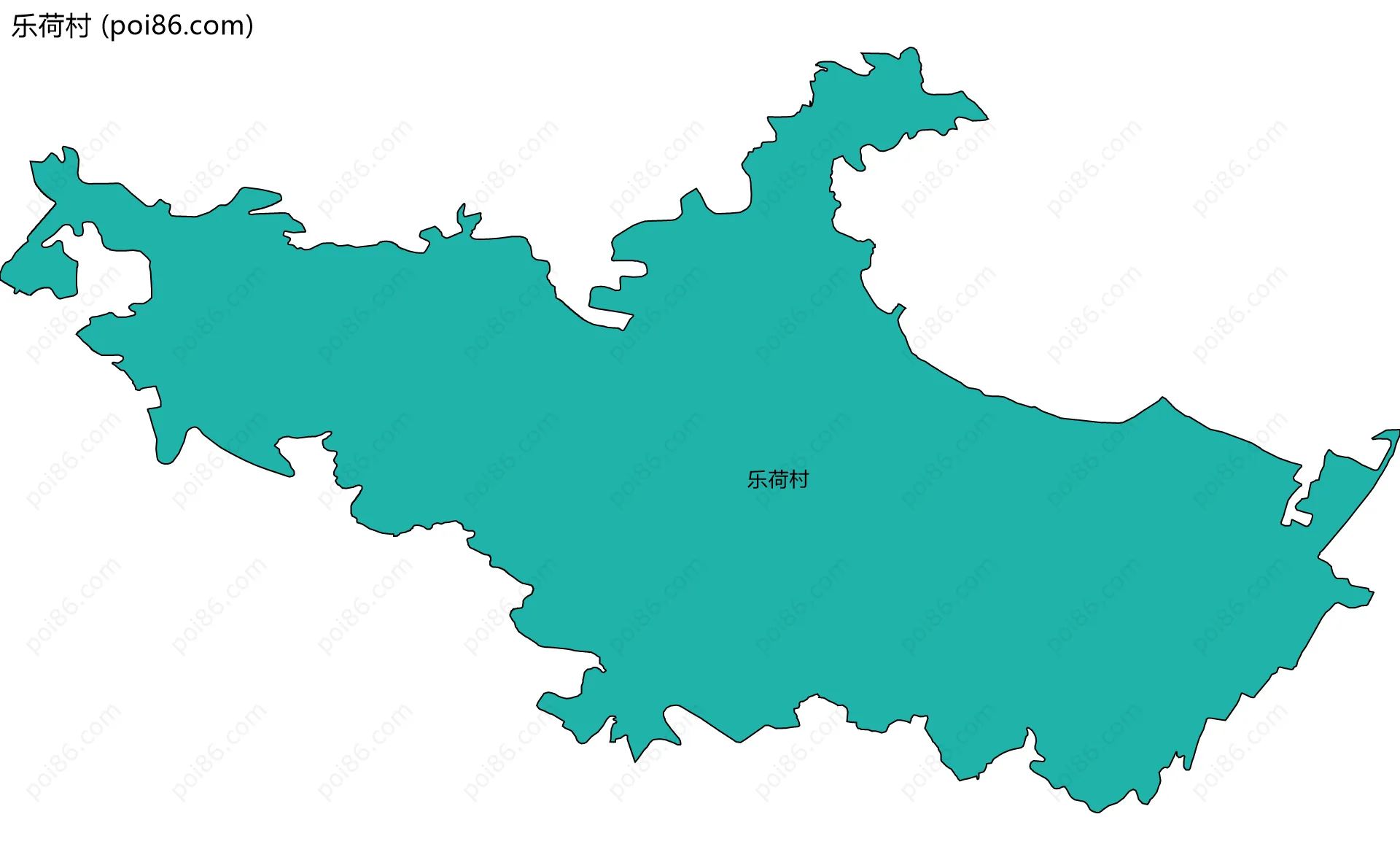 乐荷村边界地图