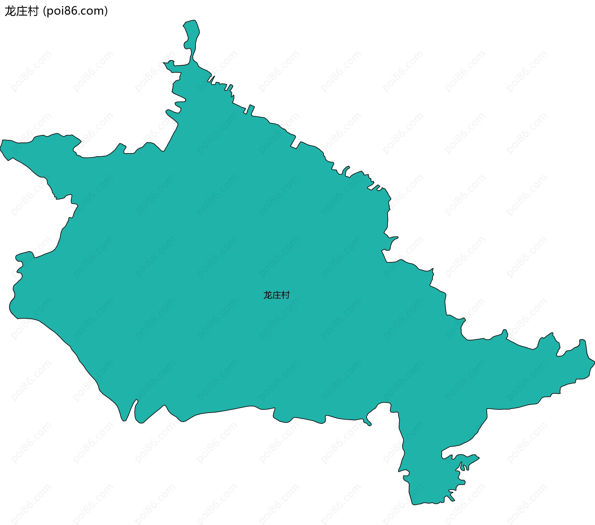 龙庄村边界地图
