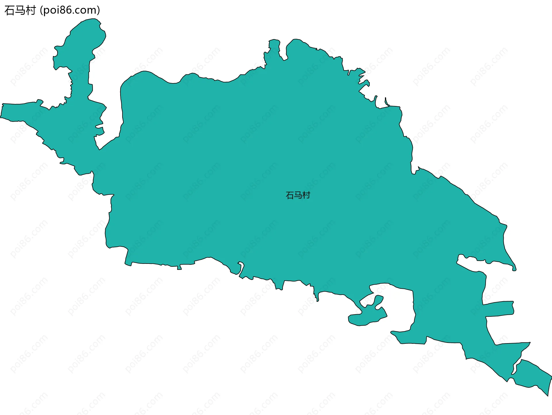 石马村边界地图