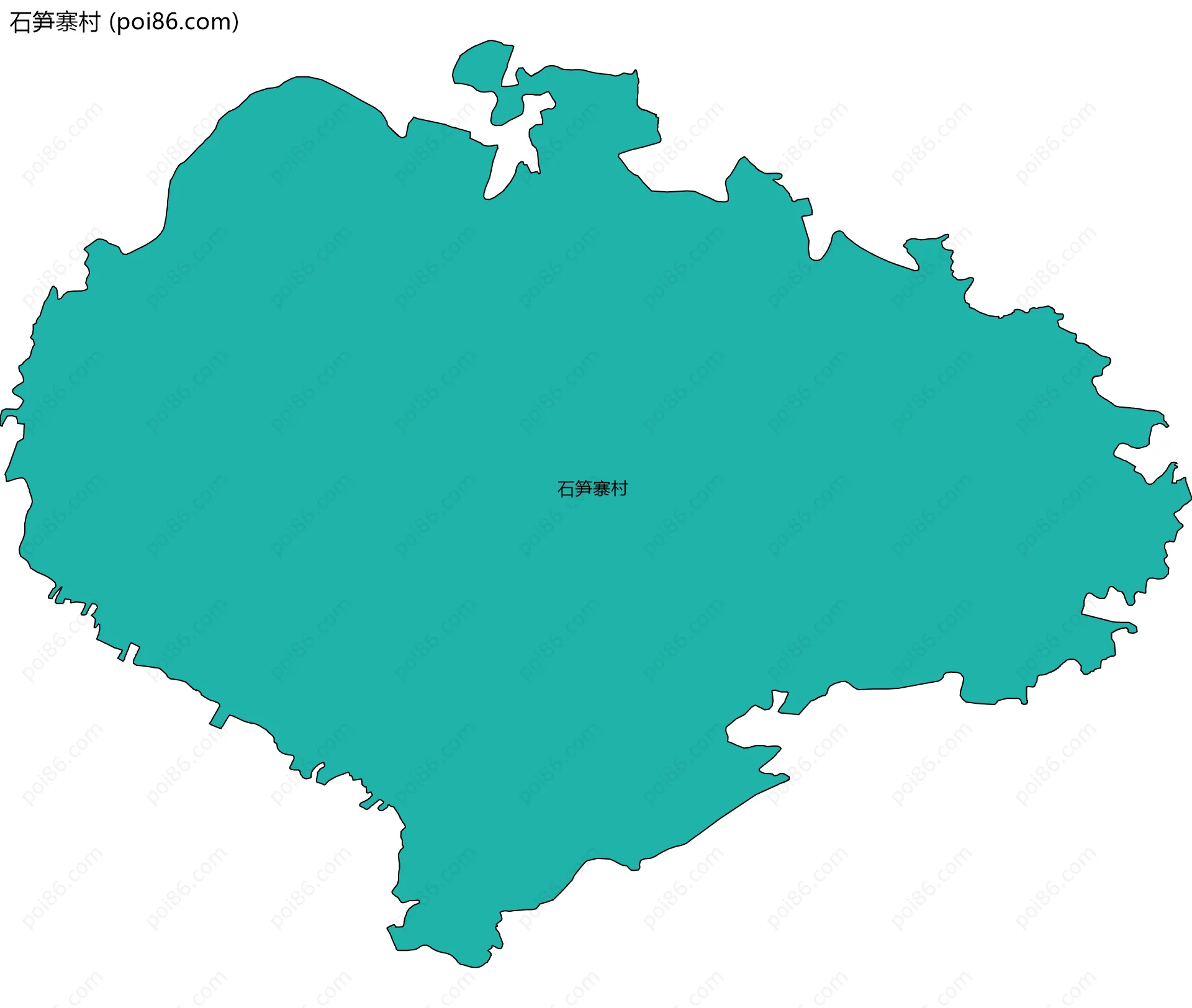 石笋寨村边界地图