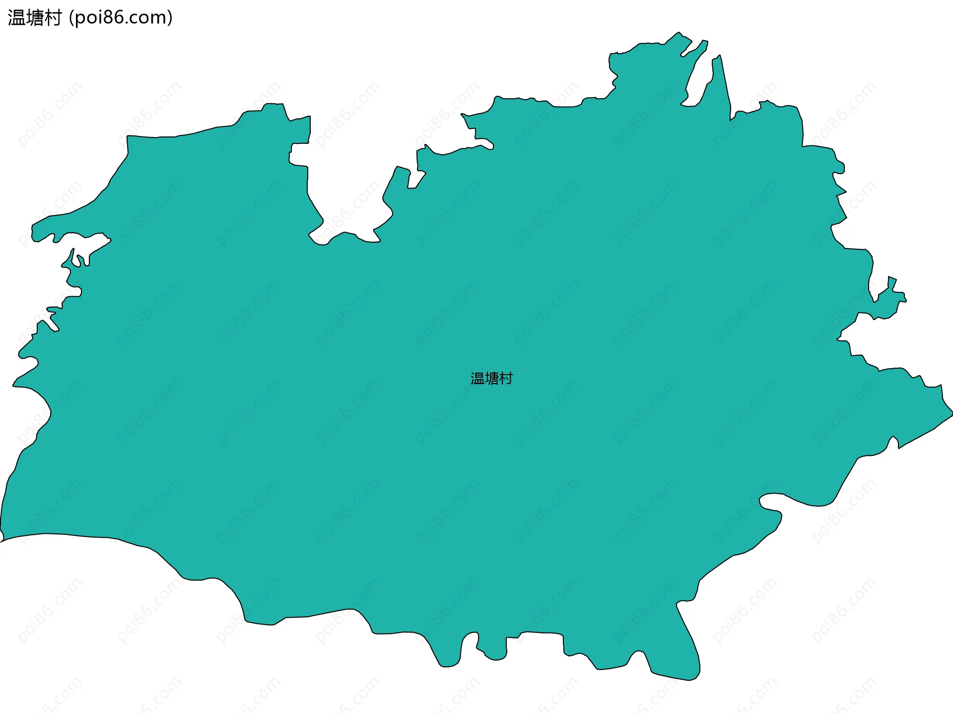 温塘村边界地图