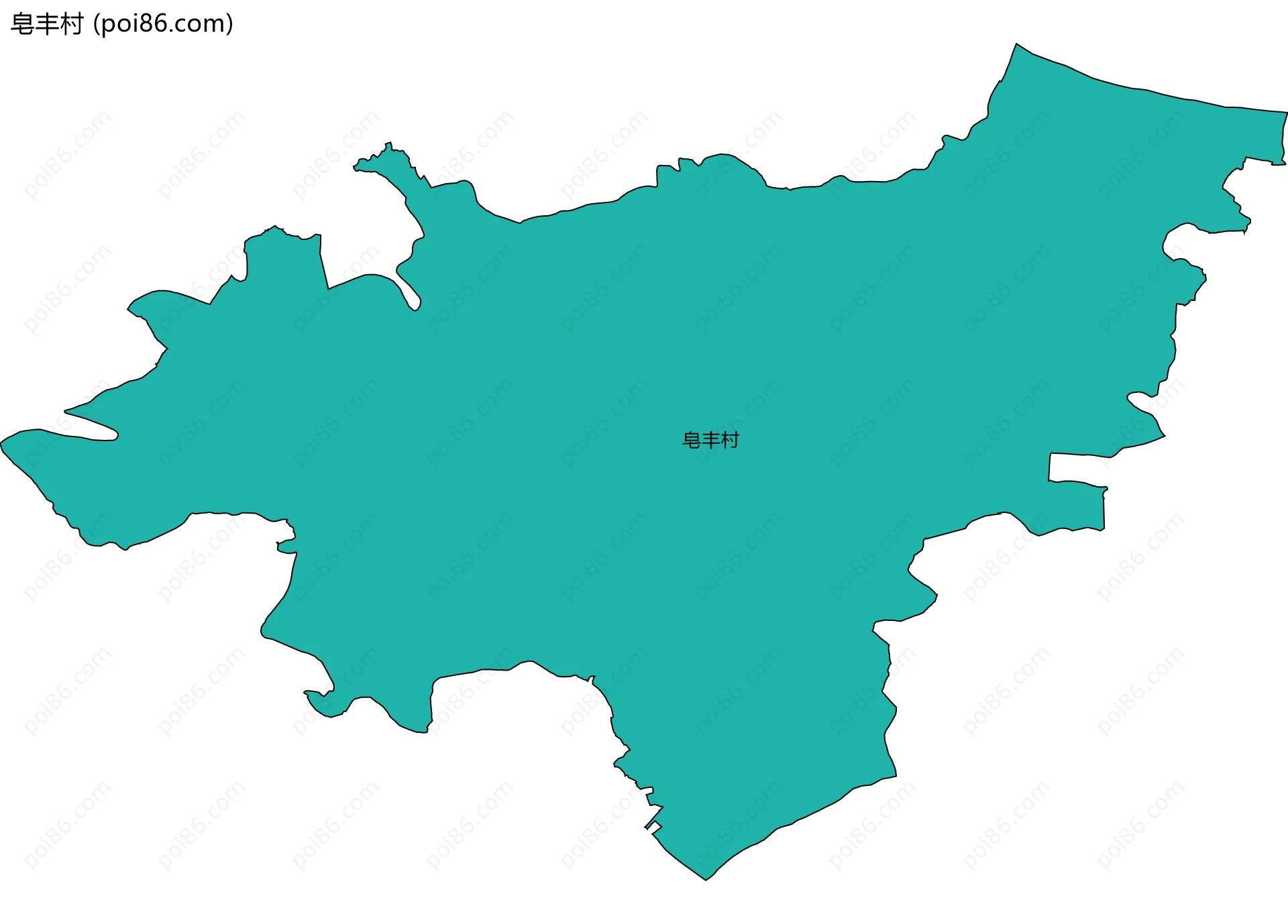 皂丰村边界地图