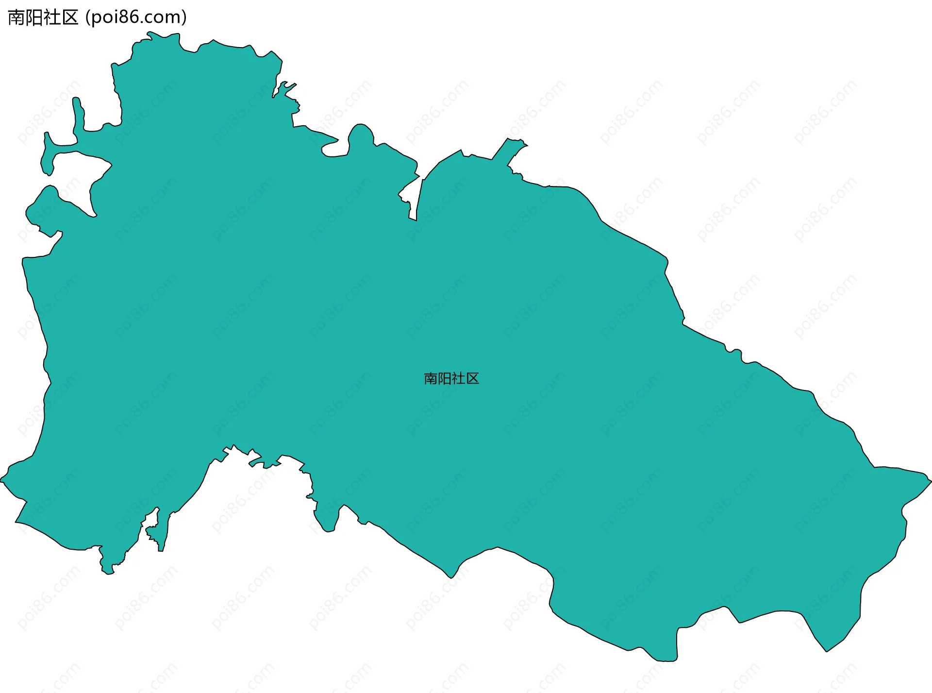 南阳社区边界地图