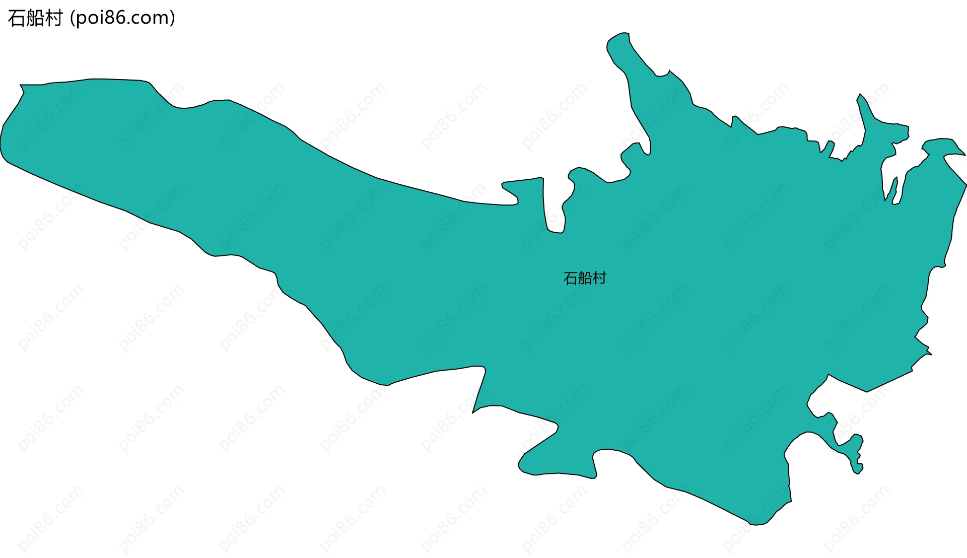 石船村边界地图