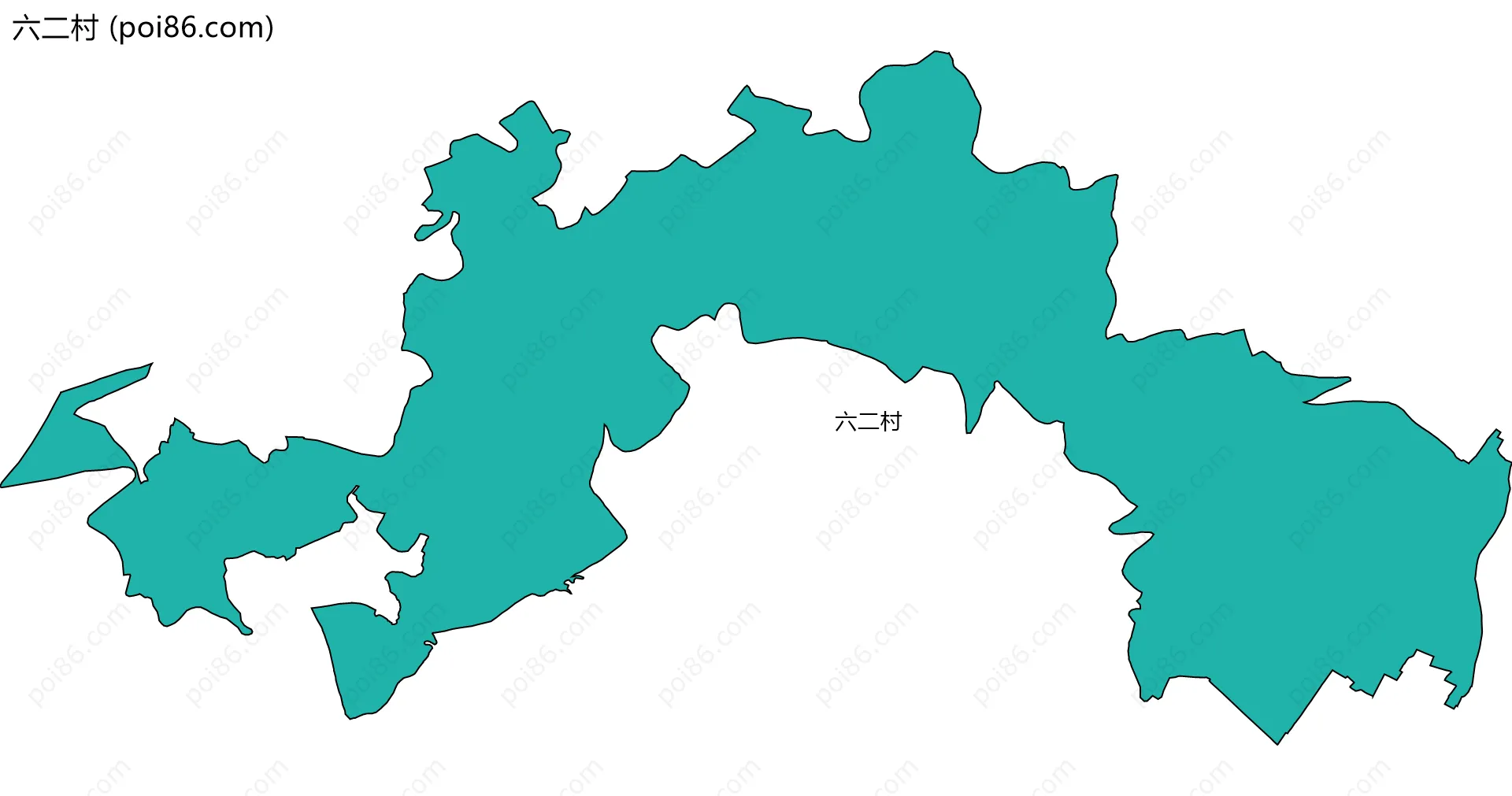 六二村边界地图