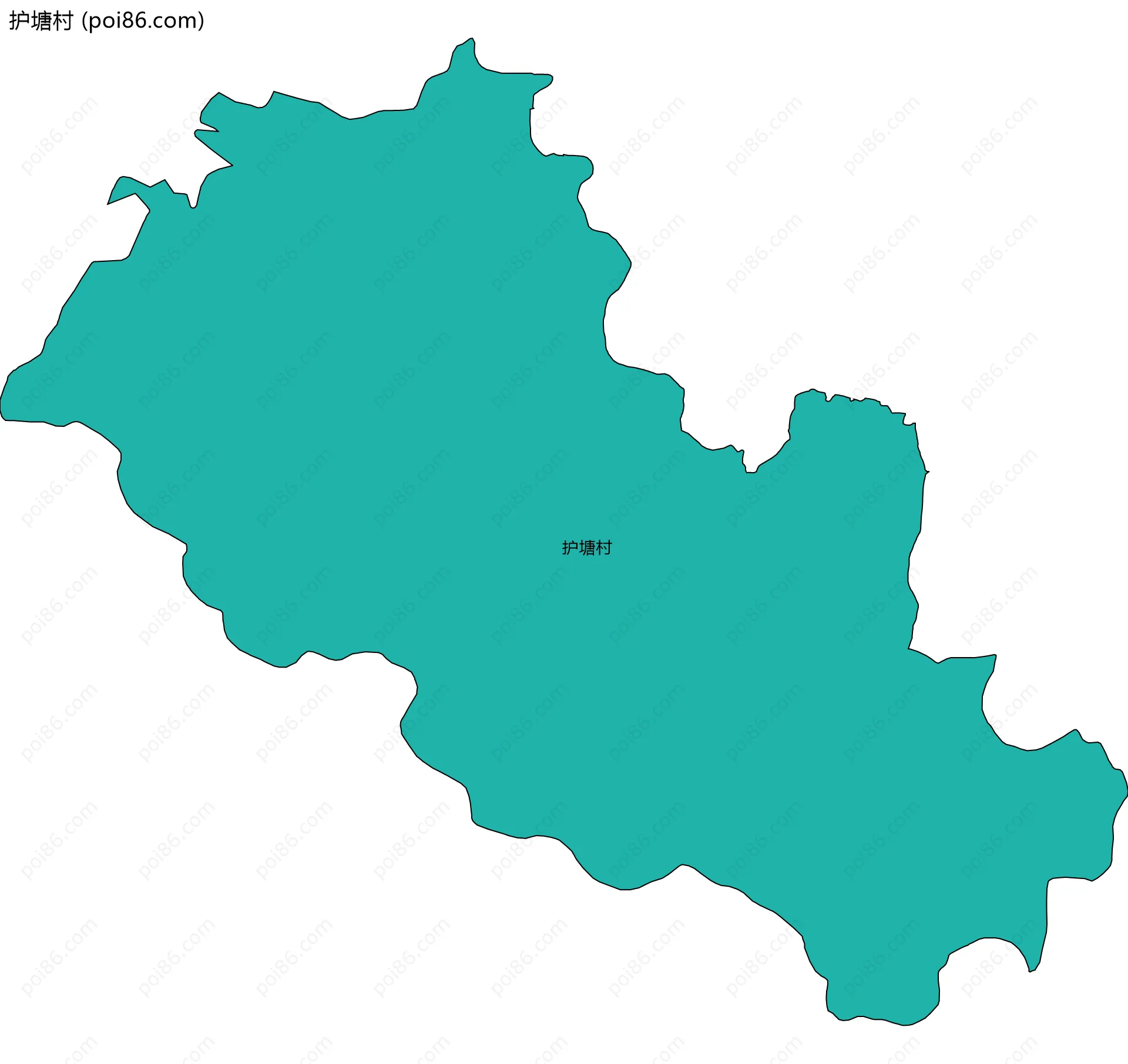 护塘村边界地图