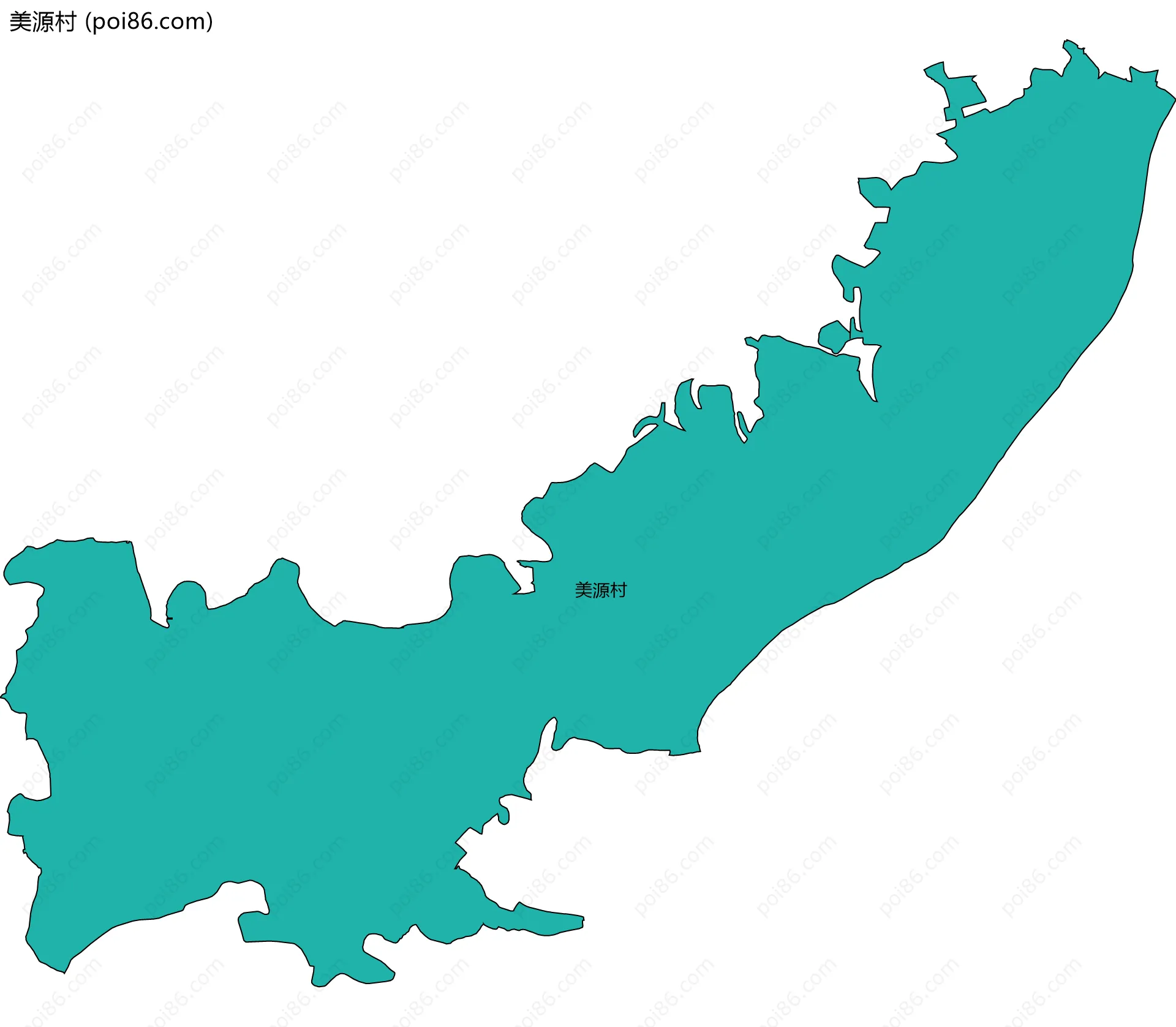 美源村边界地图