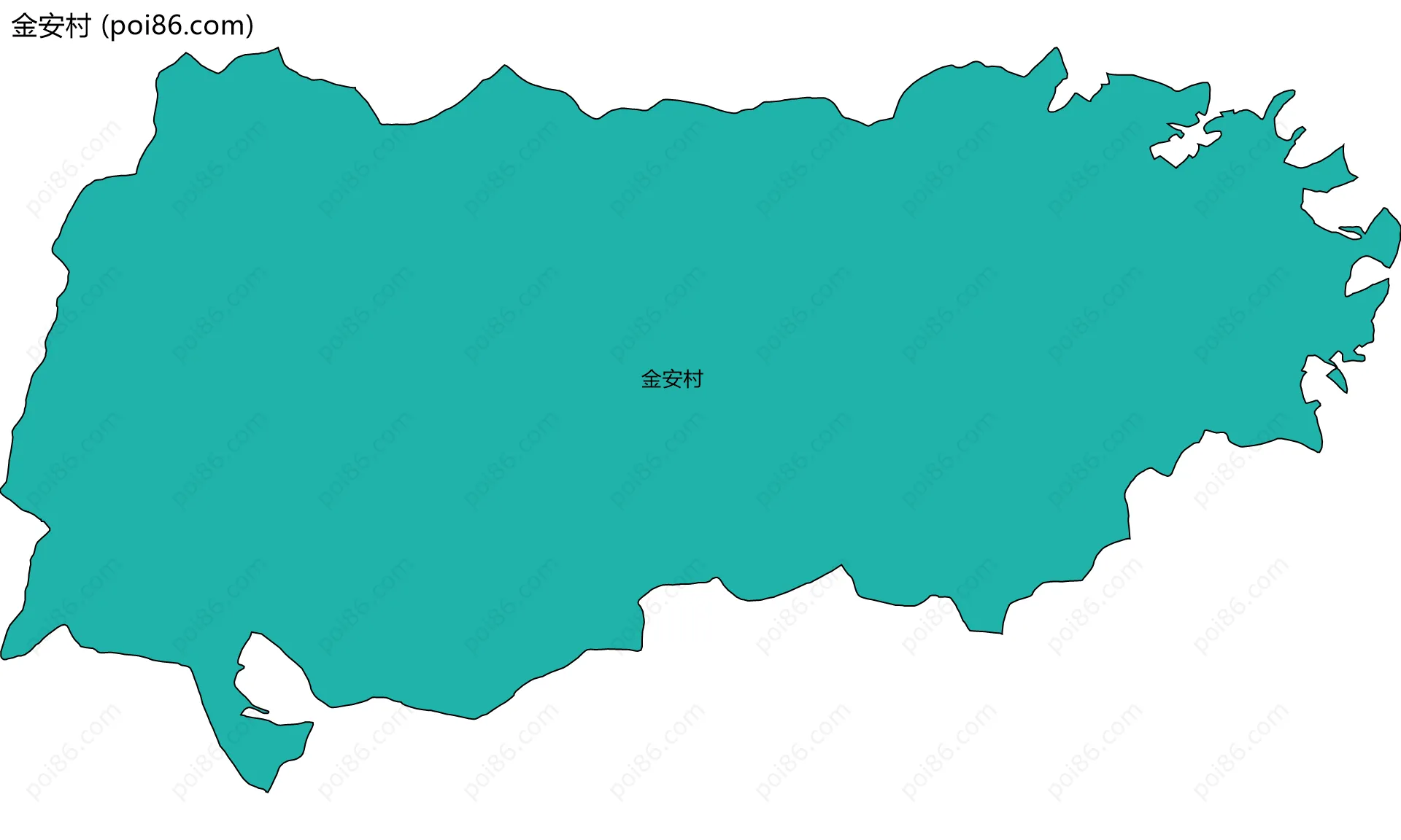 金安村边界地图