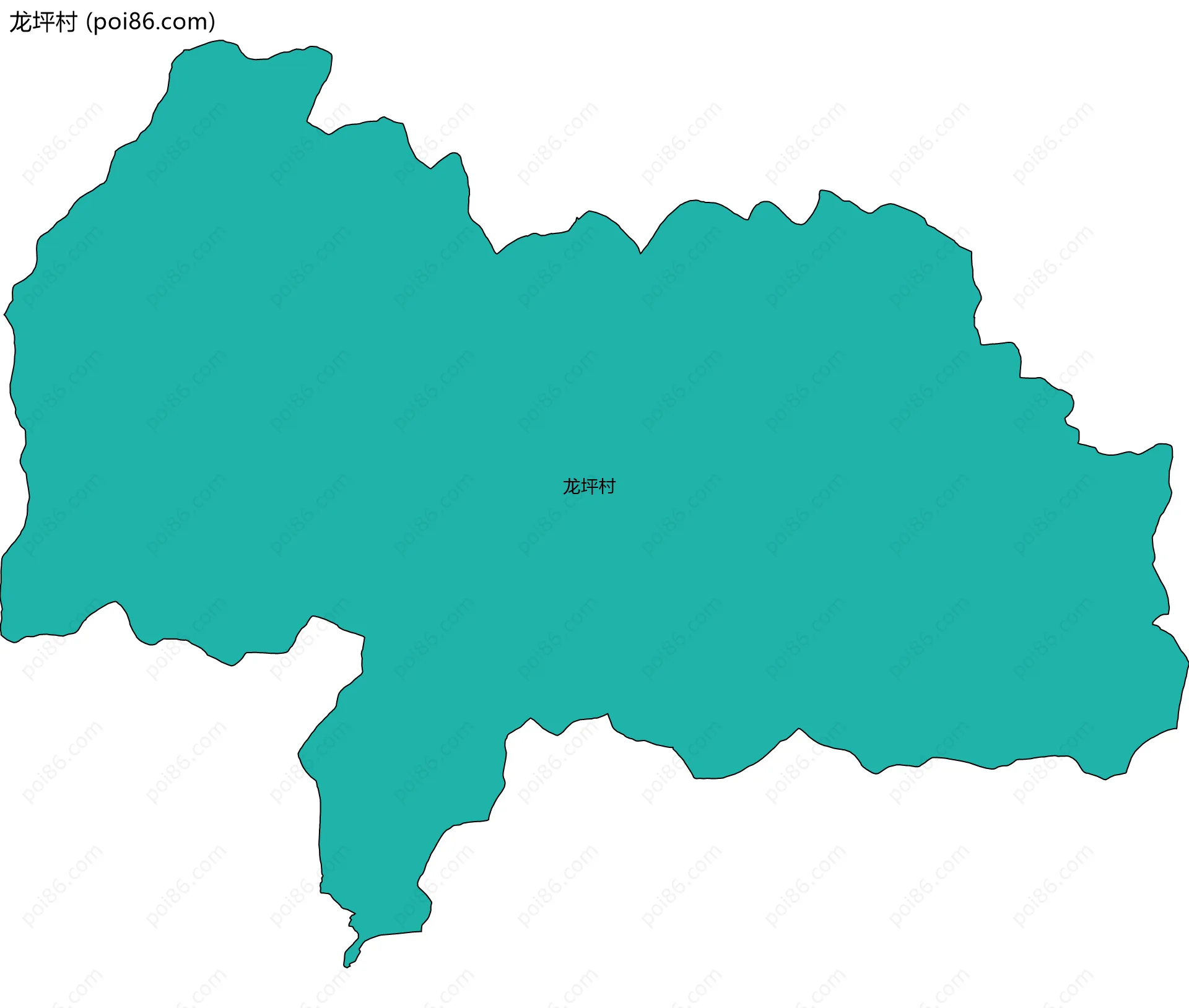 龙坪村边界地图