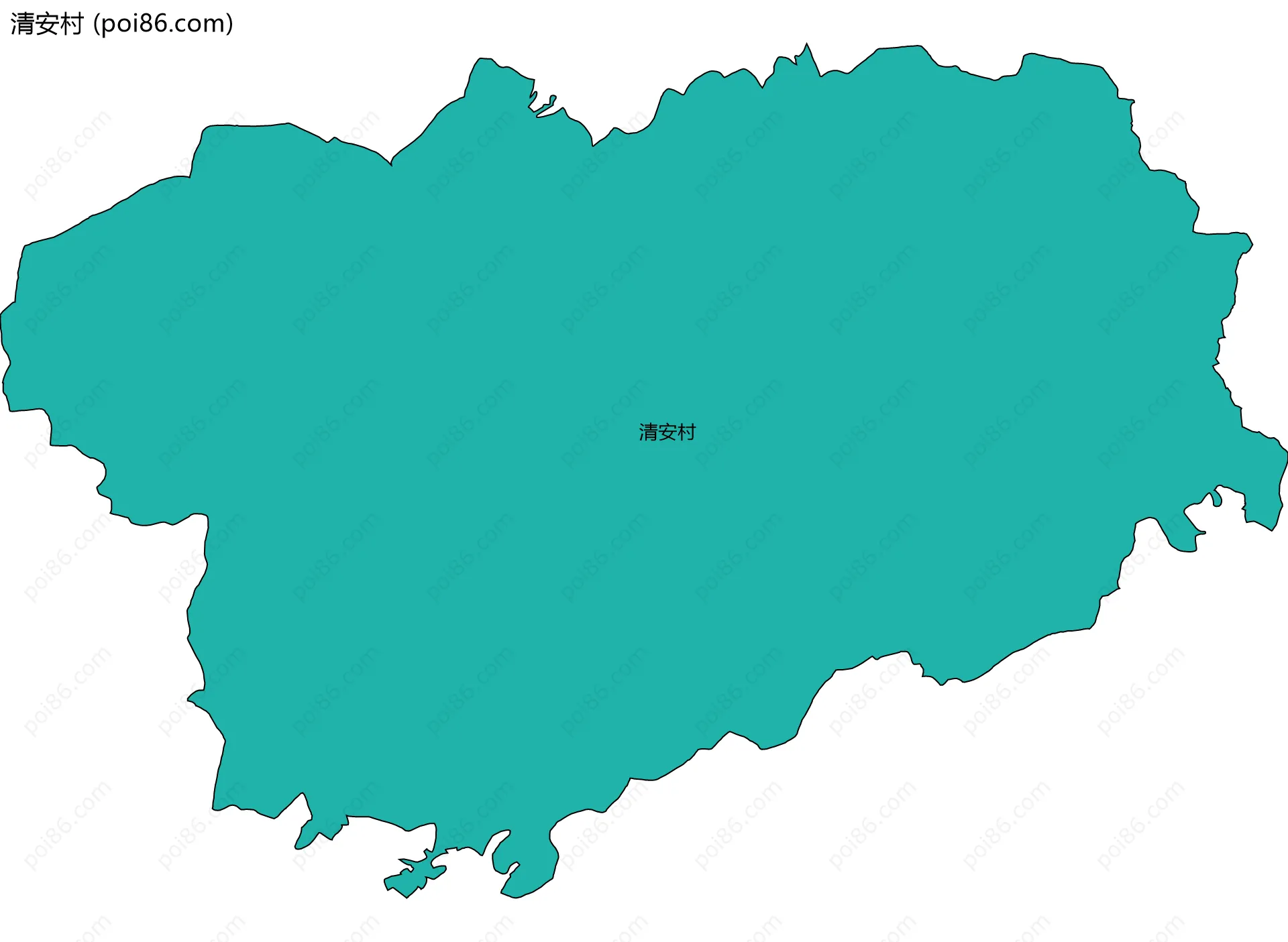 清安村边界地图