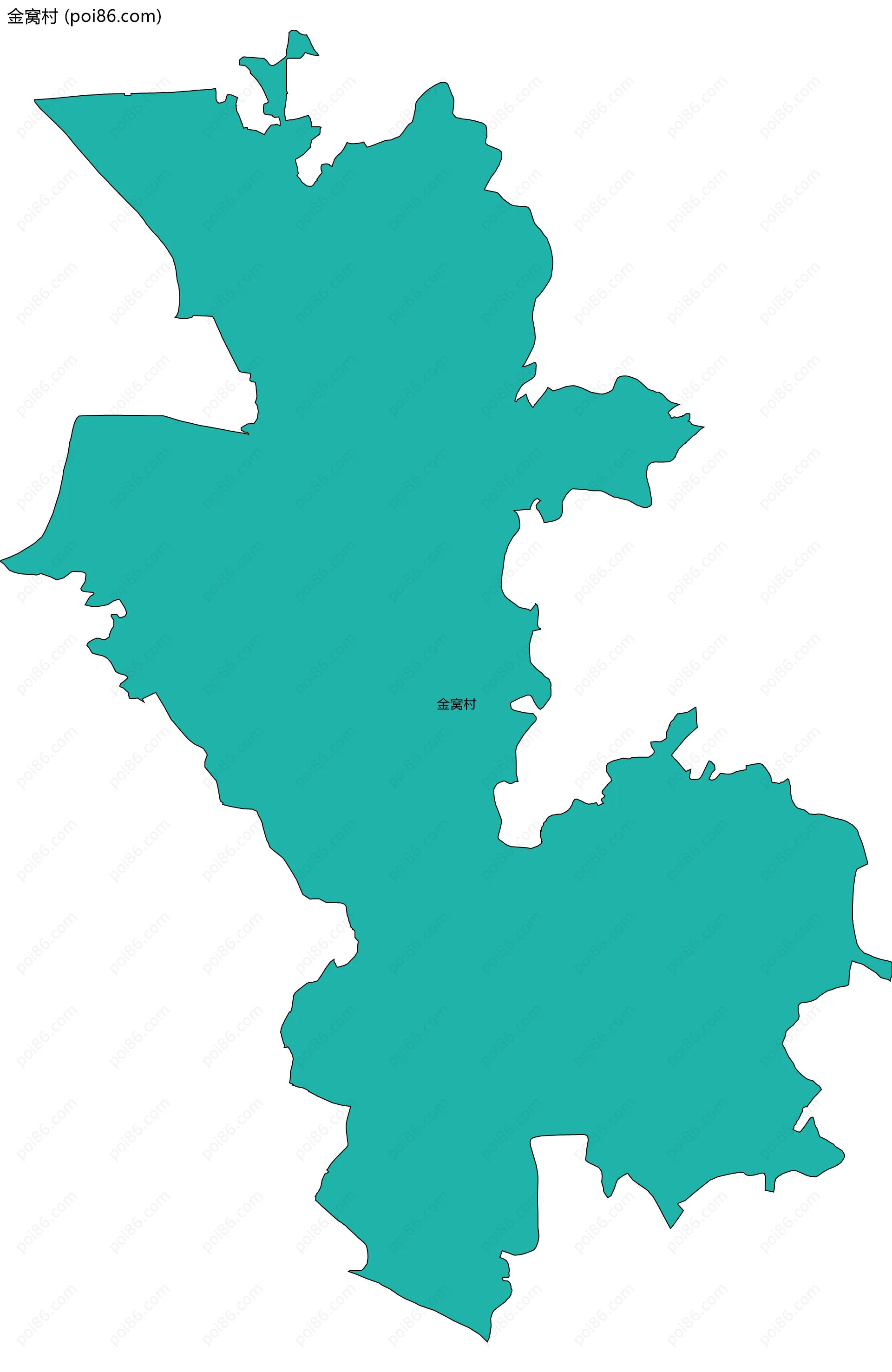 金窝村边界地图