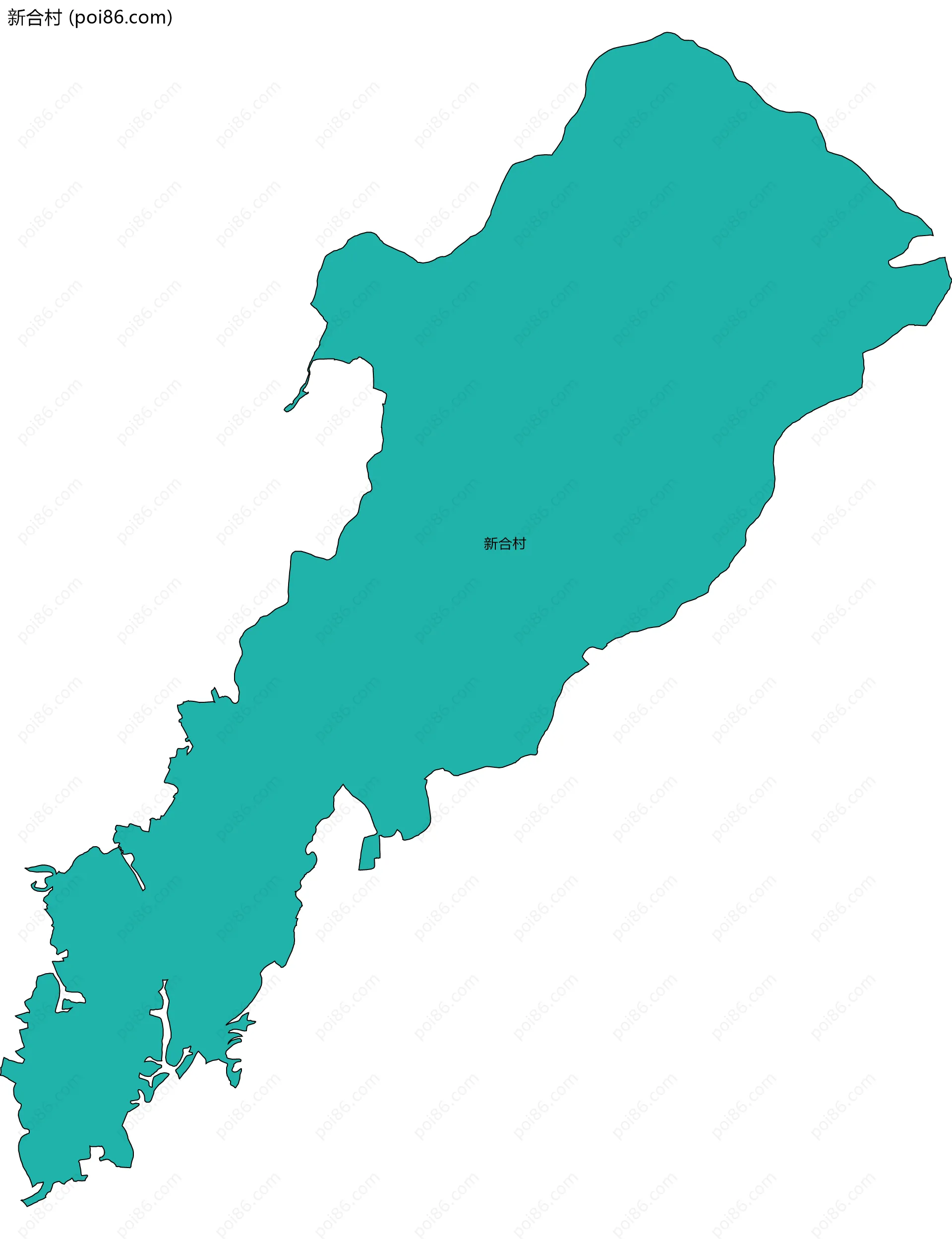 新合村边界地图