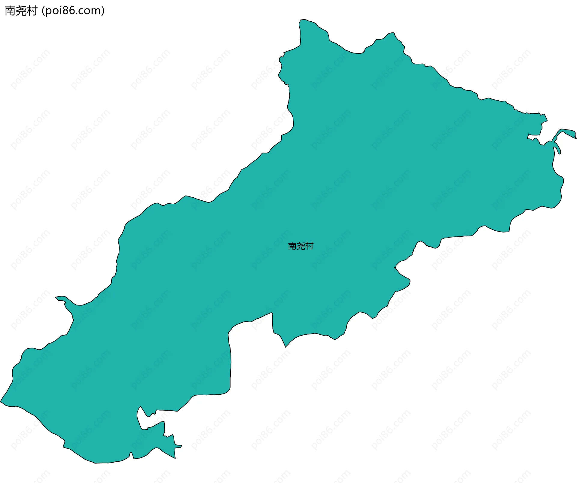 南尧村边界地图