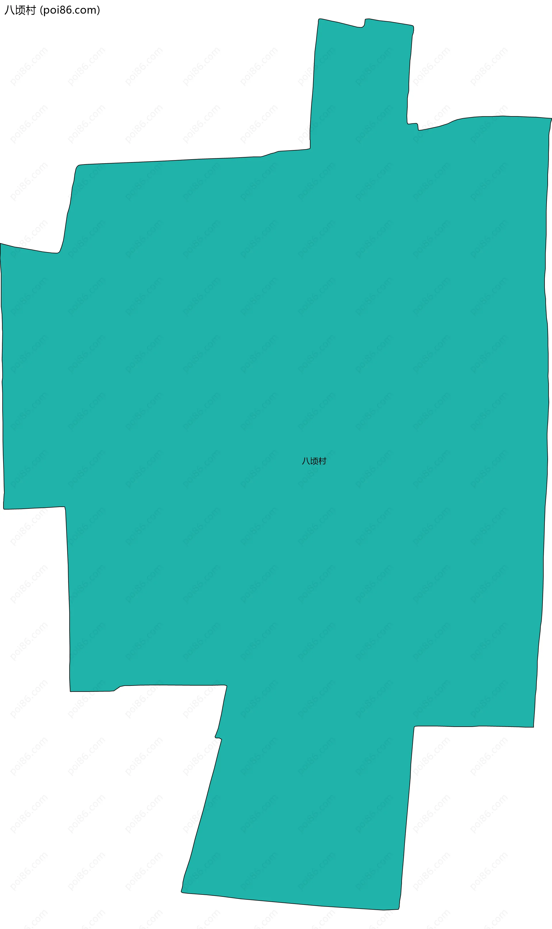 八顷村边界地图