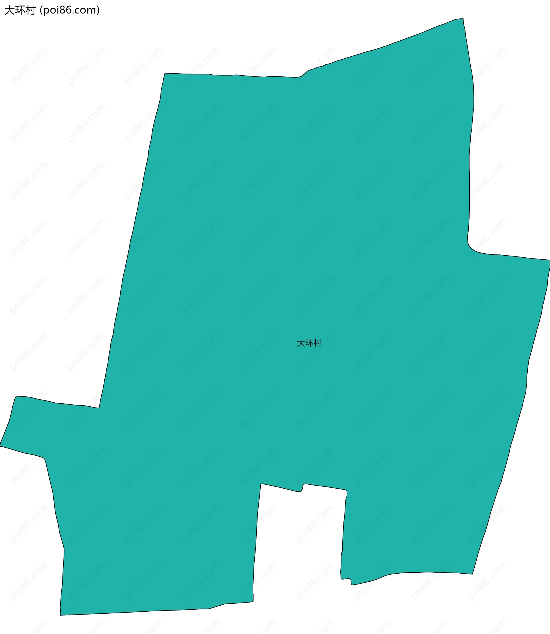 大环村边界地图