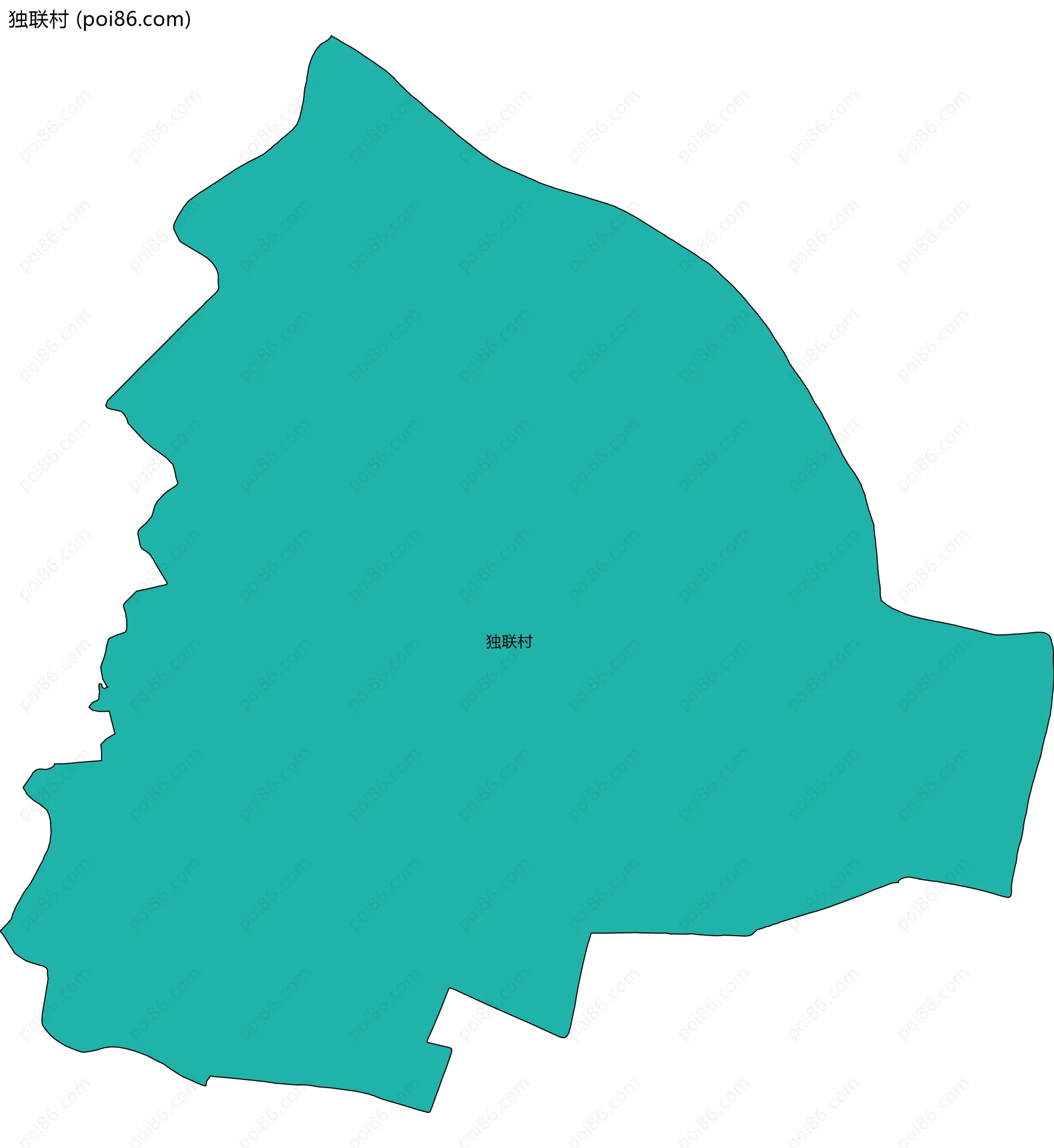 独联村边界地图
