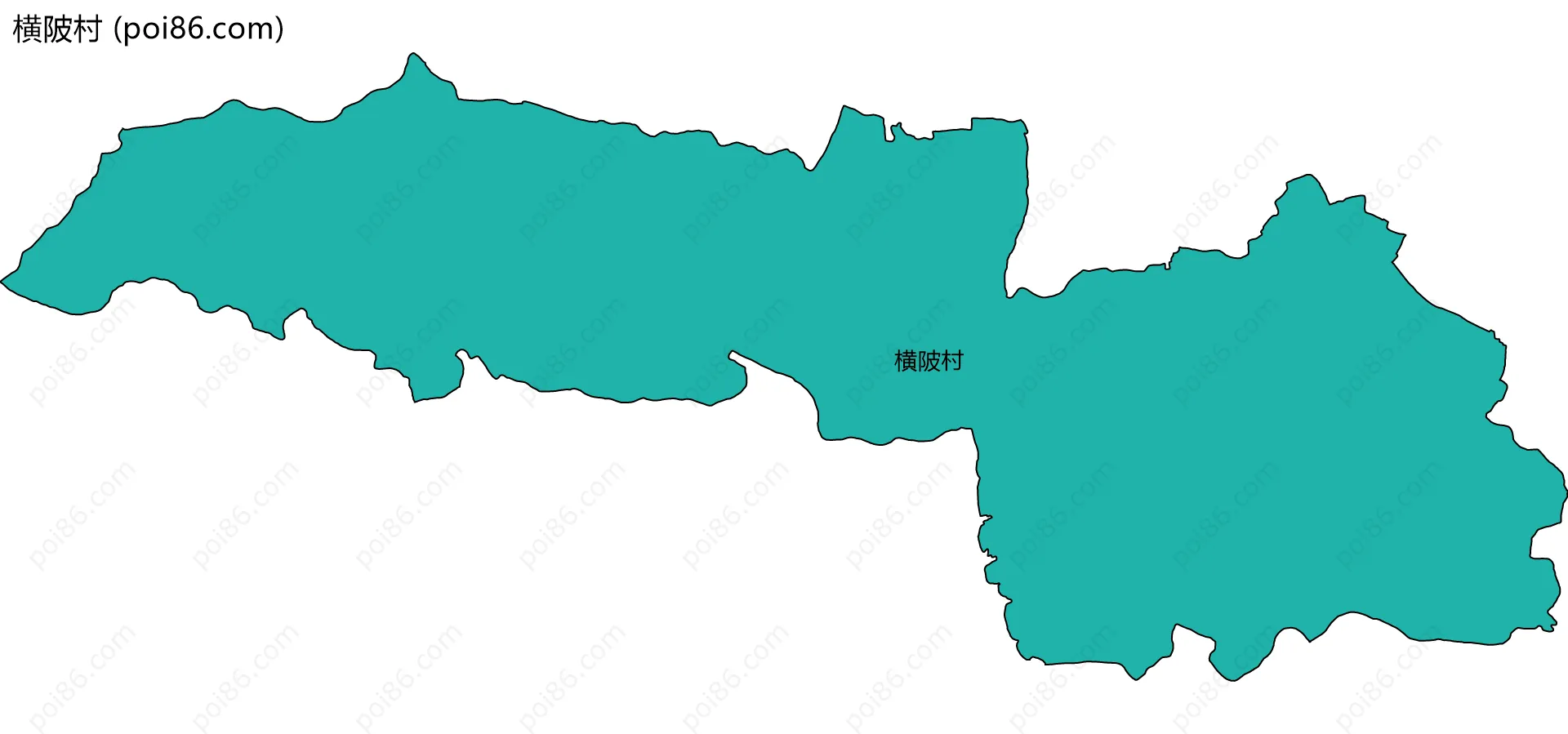 横陂村边界地图