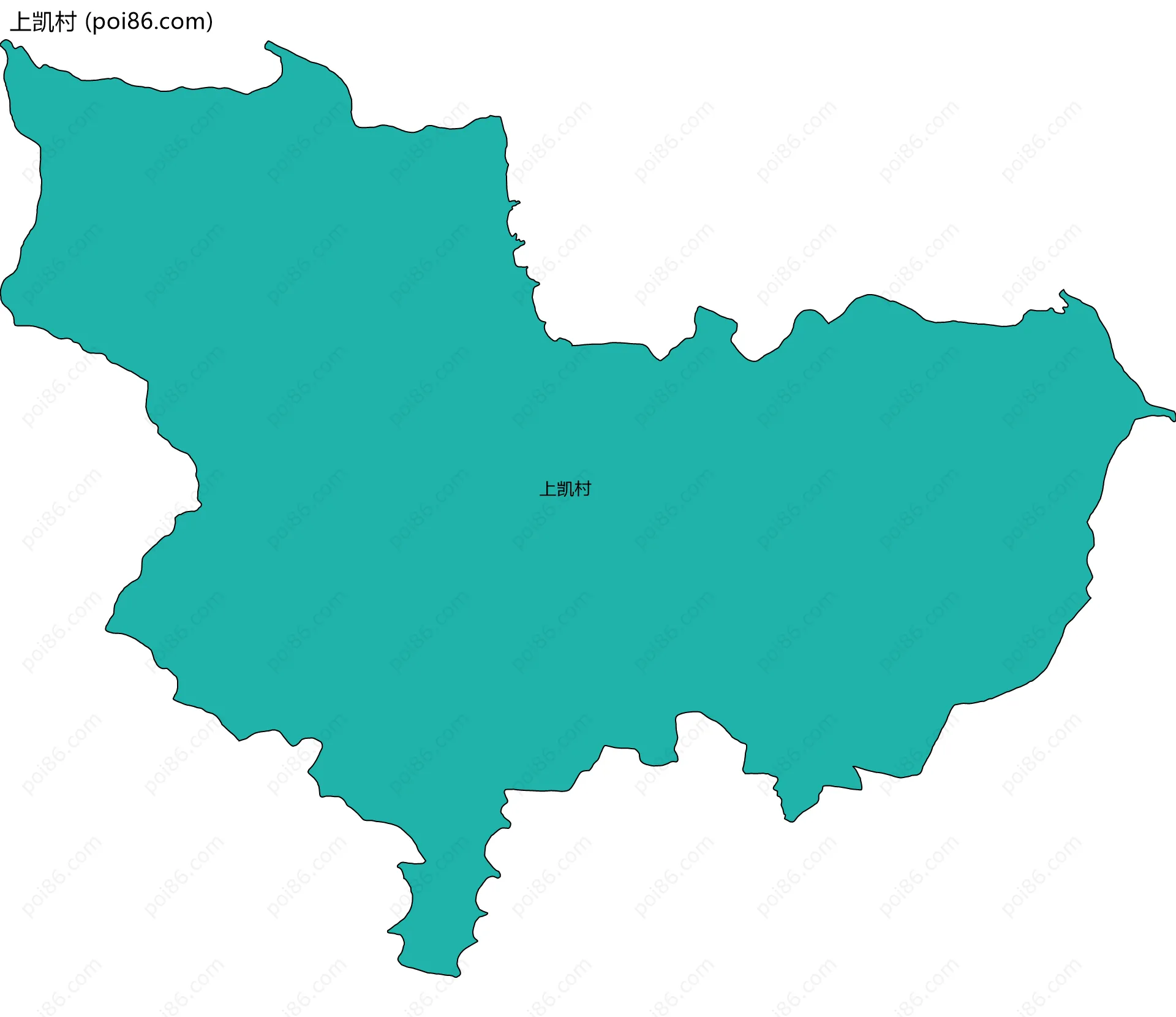 上凯村边界地图