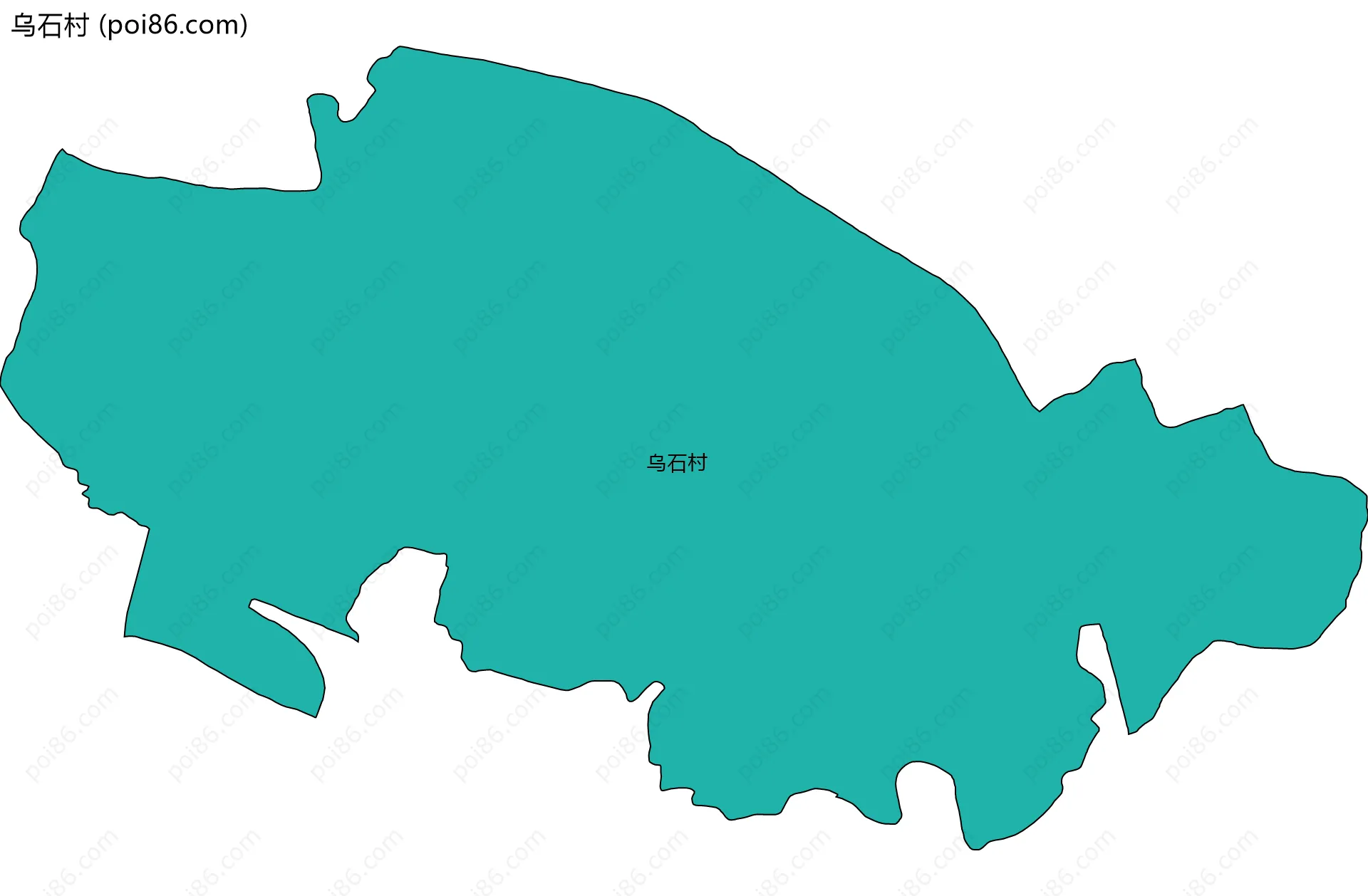 乌石村边界地图