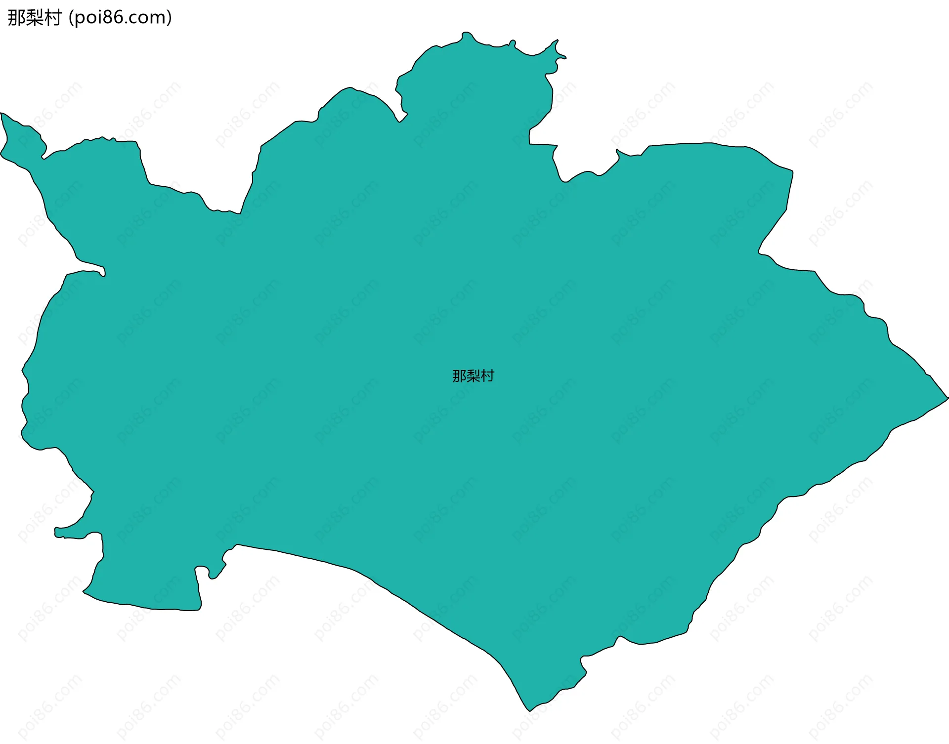 那梨村边界地图