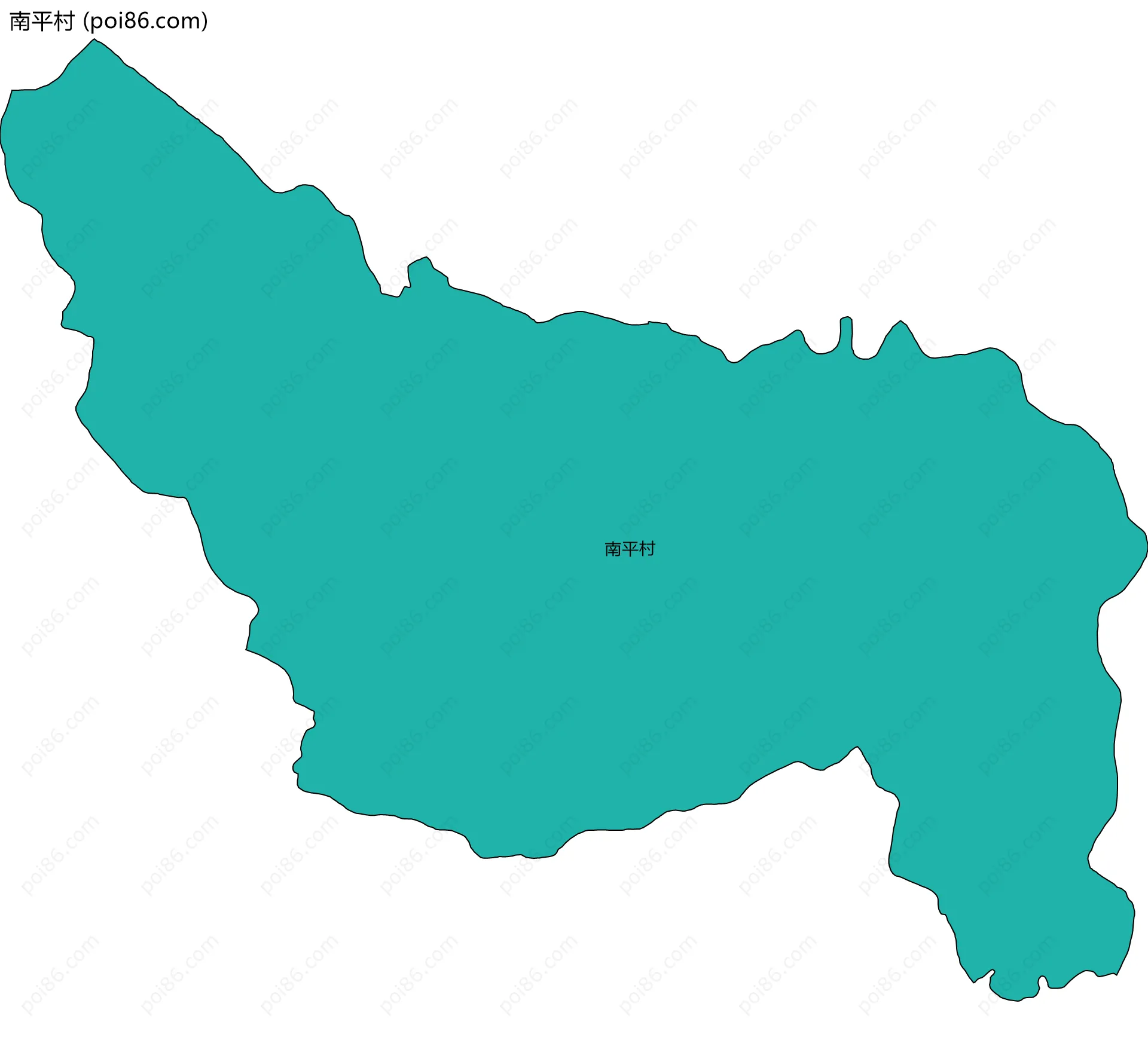 南平村边界地图
