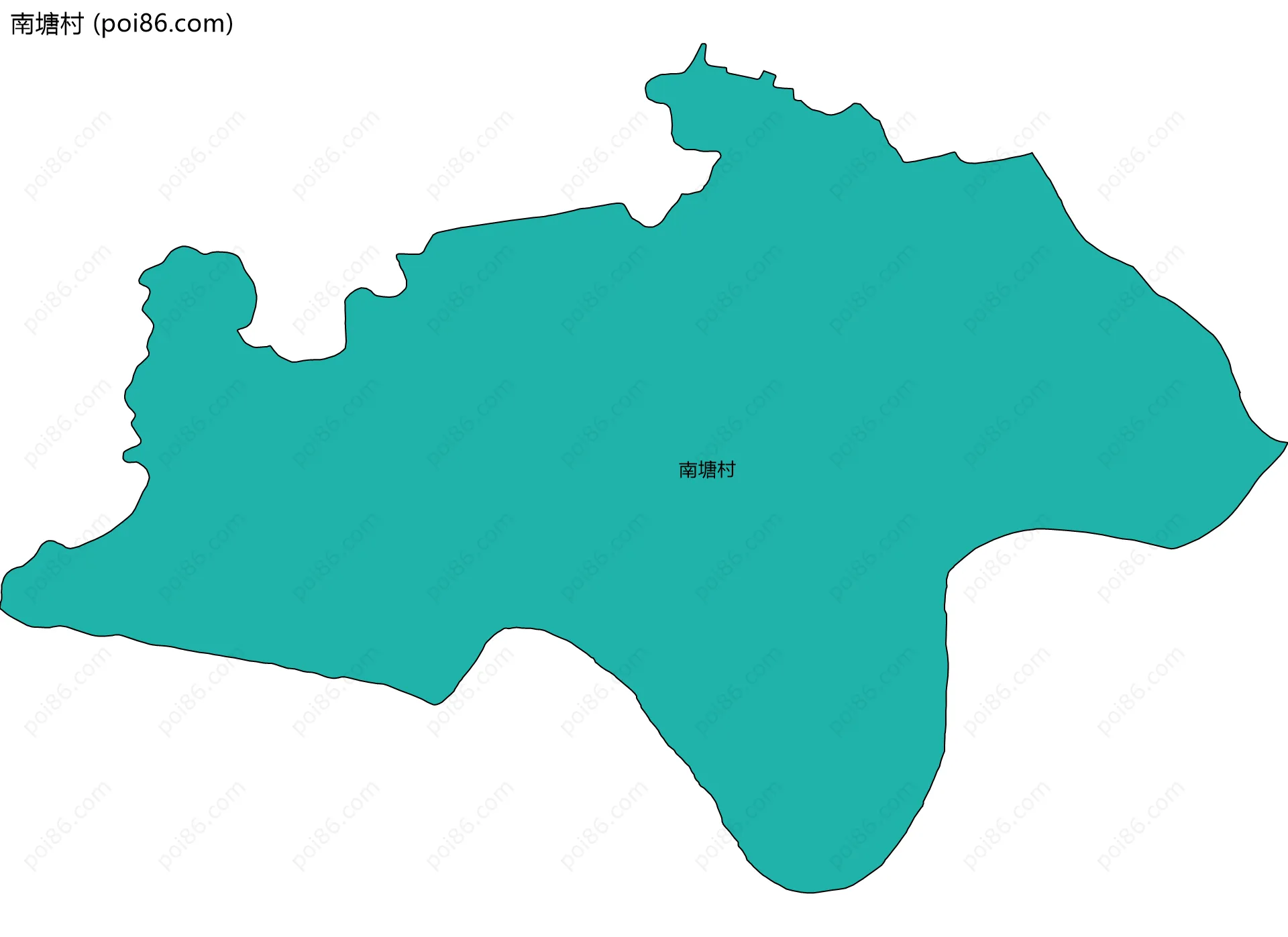 南塘村边界地图