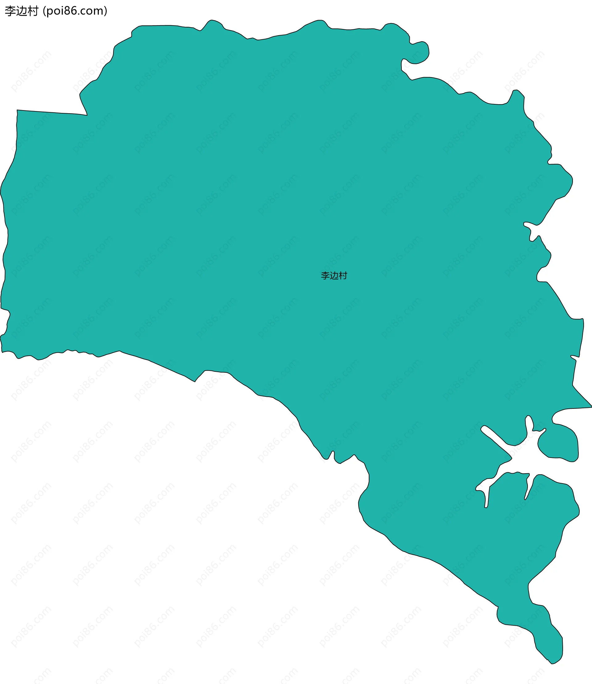 李边村边界地图